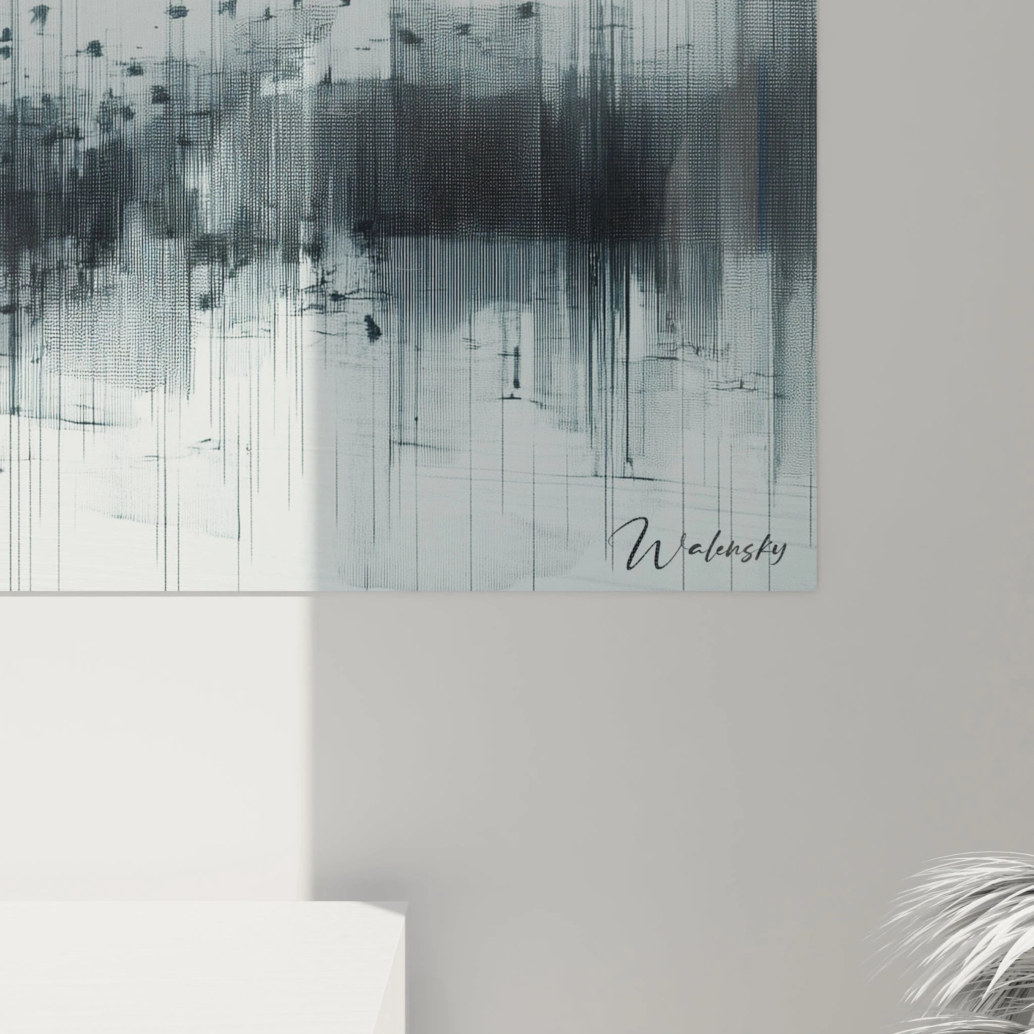 Tableau Envol Urbain Gris - édition Expressionniste abstrait - Walensky