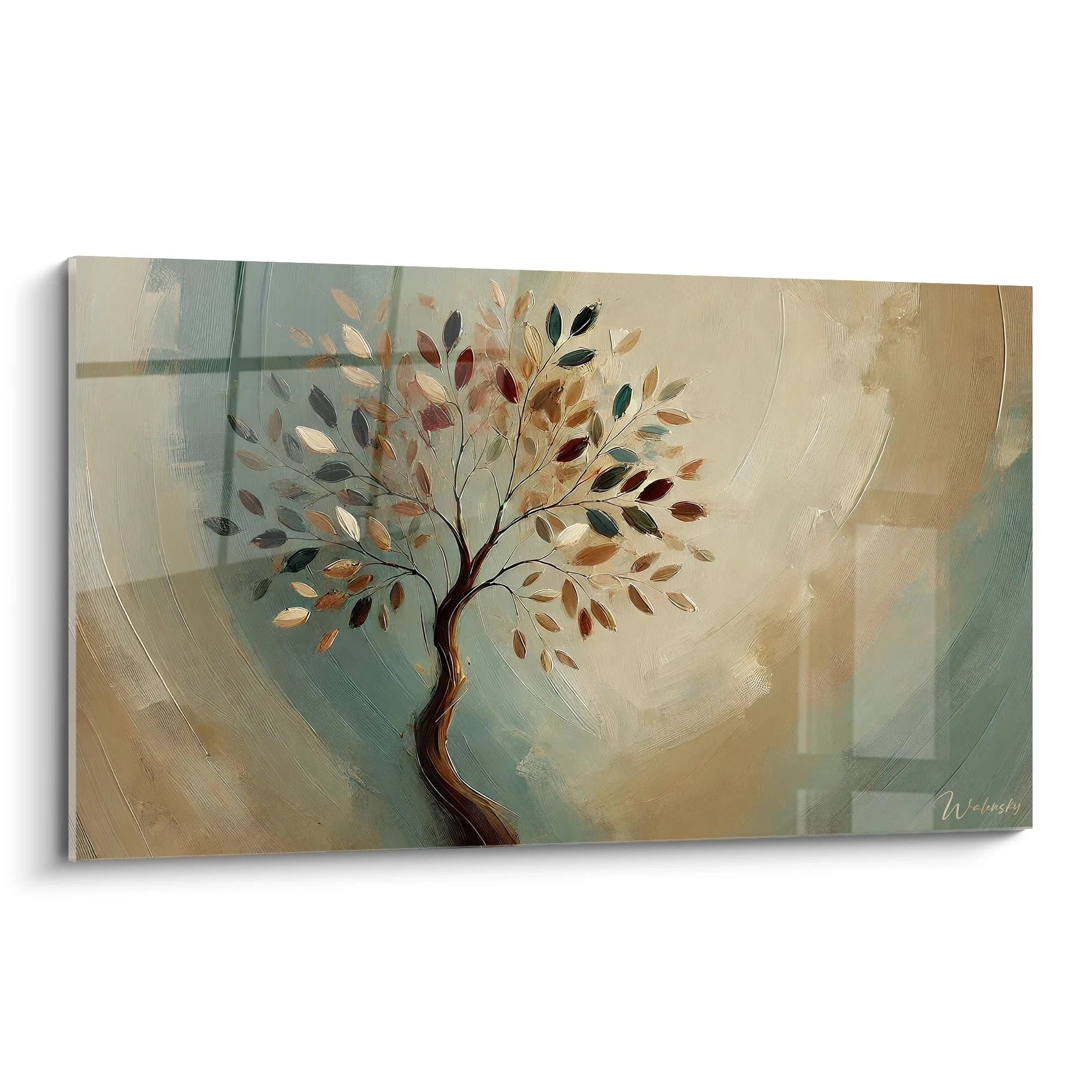 Tableau Arbre vu de biais pour apprécier chaque courbe subtile de l'œuvre. L'abstraction des branches apporte une touche poétique et harmonieuse à votre décoration intérieure.