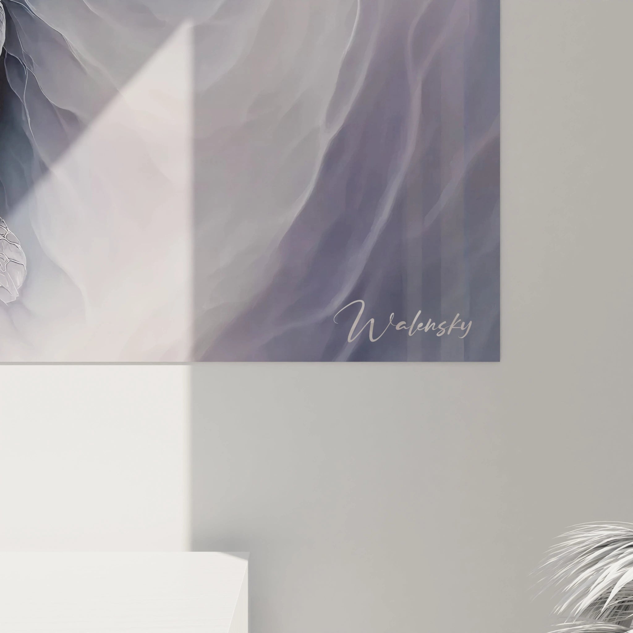 Vue de près, la carapace du tableau tortue de mer révèle des motifs fascinants. Ses teintes grises et blanches apportent une texture unique qui se fond parfaitement dans une décoration moderne.