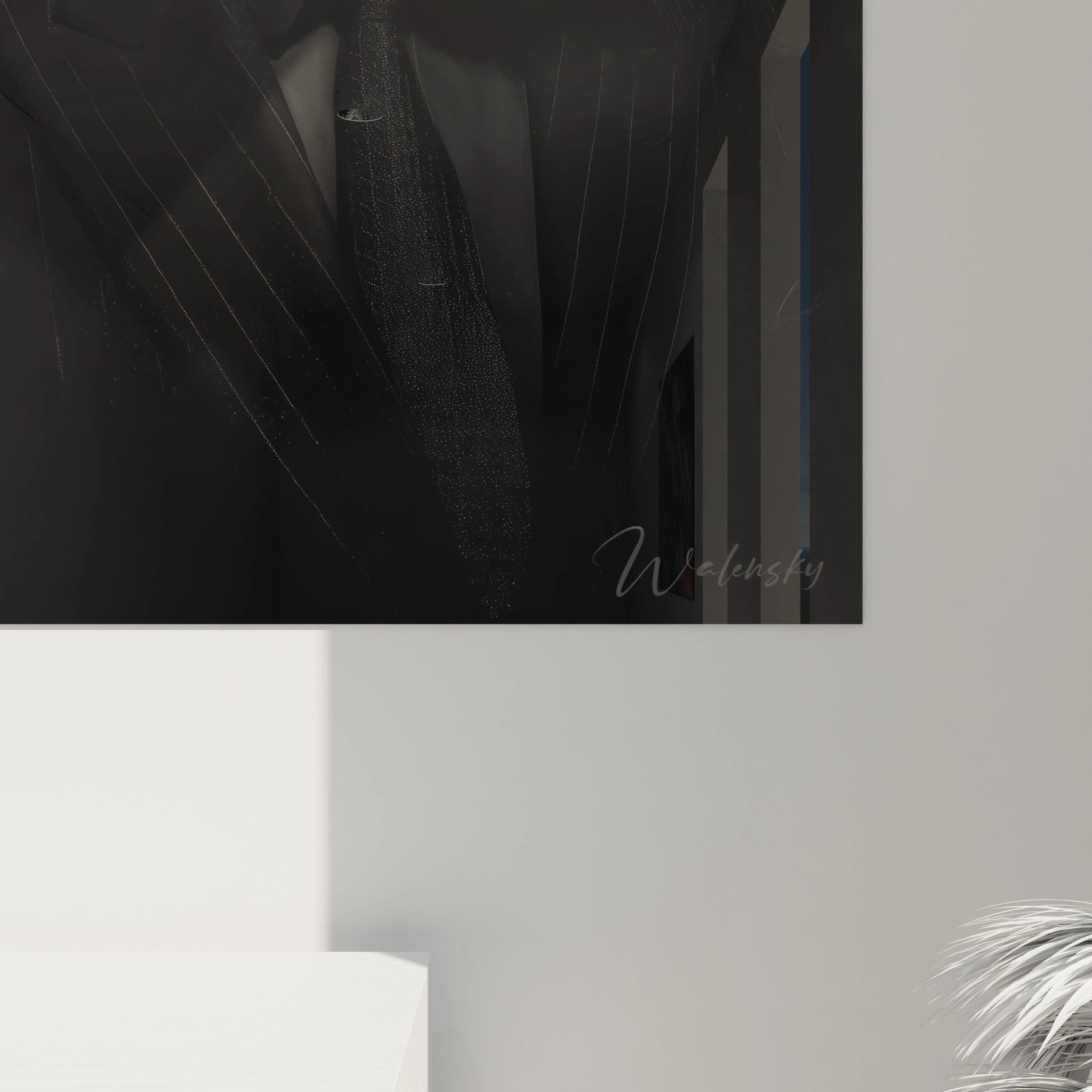 Tableau mural Walensky en mode noir et blanc avec un design élégant et moderne