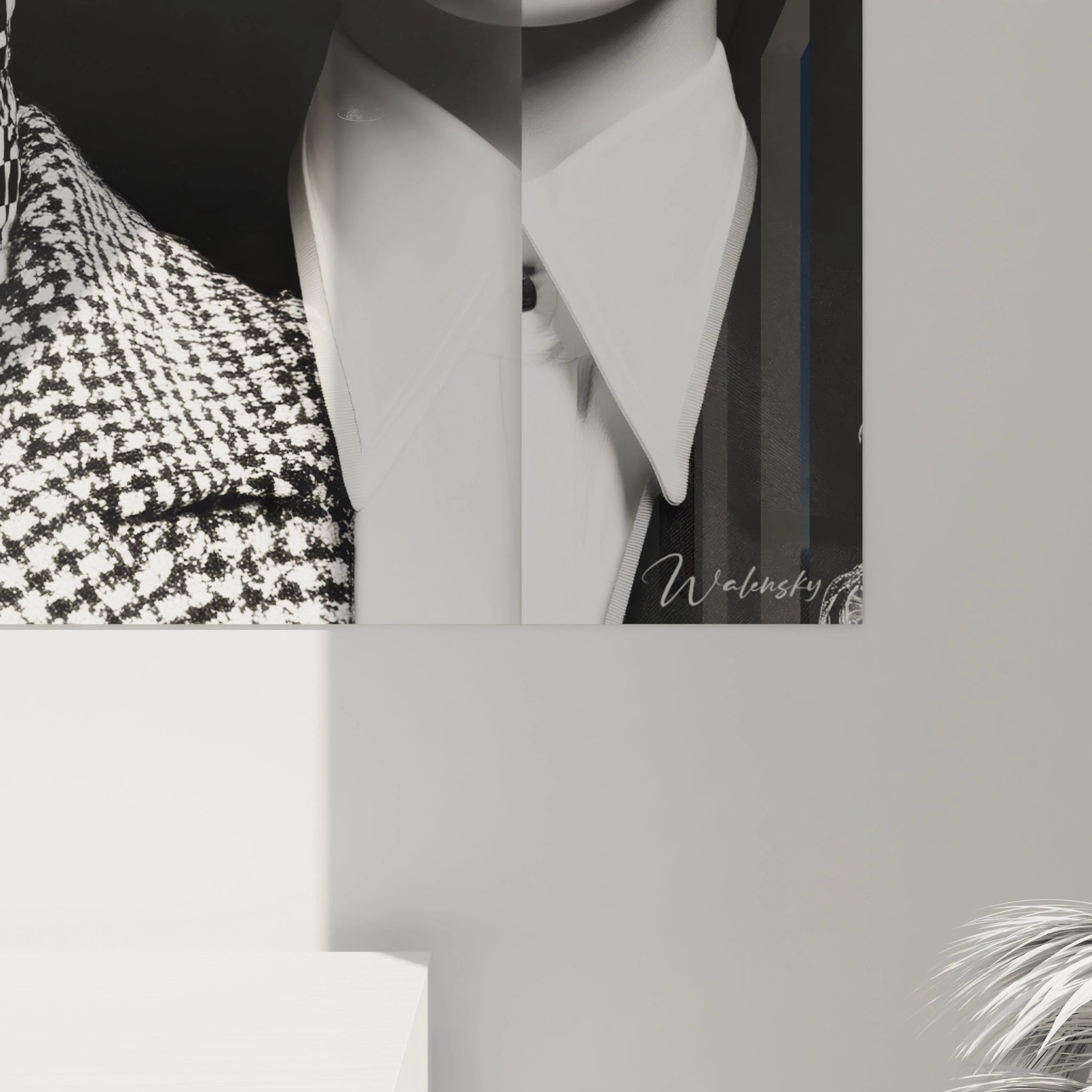 Tableau mural mode noir et blanc de Walensky avec un motif en noir et blanc élégant