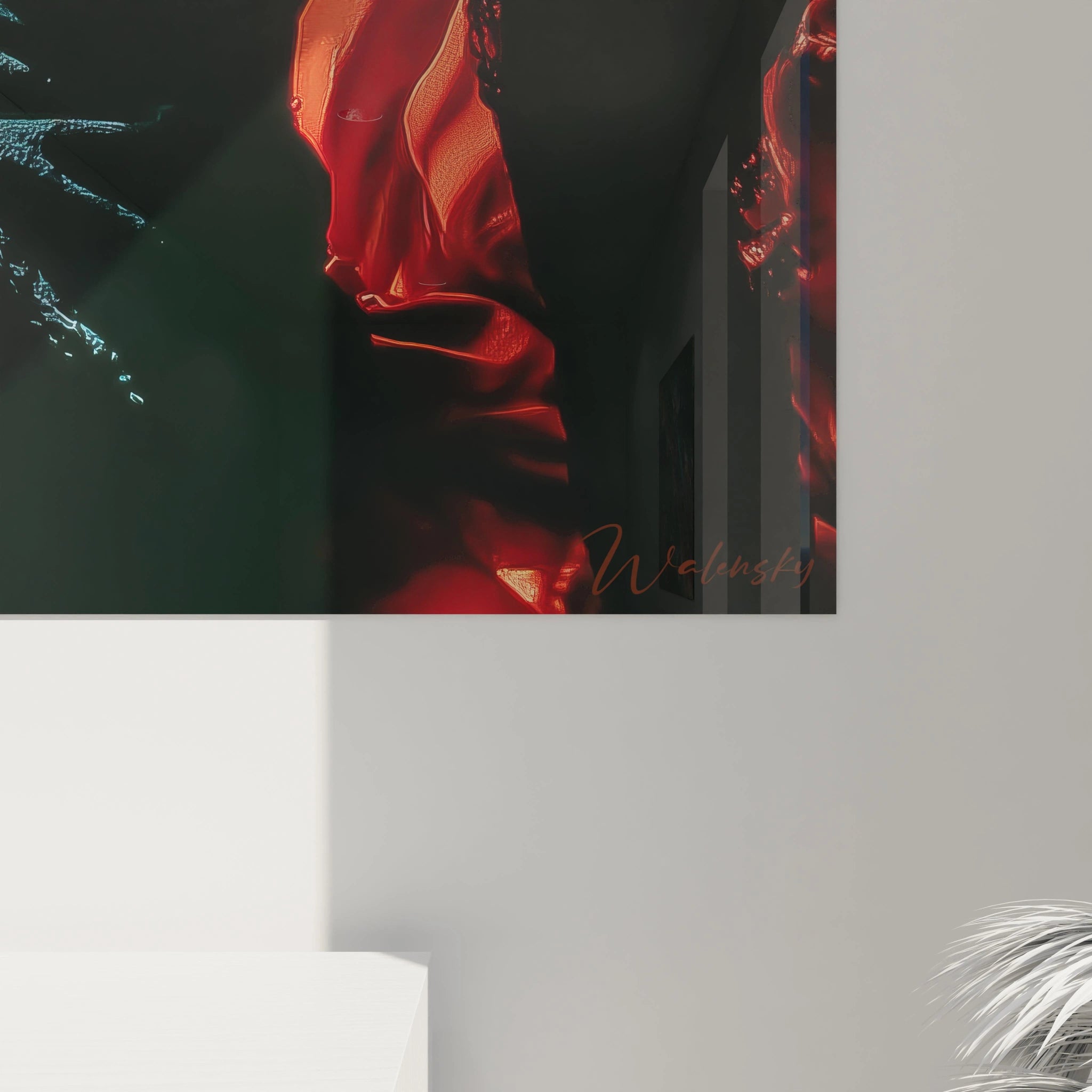 Tableau femme fatale glamour avec des couleurs vibrantes et un design élégant pour décorer votre intérieur