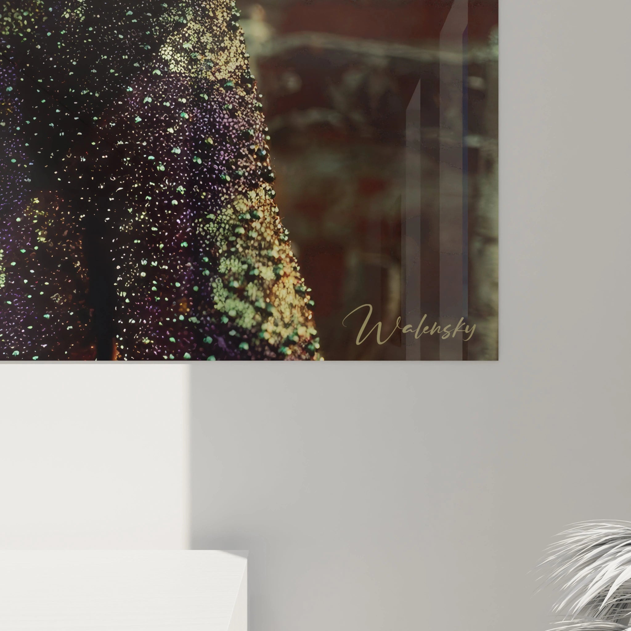 Tableau femme luxe de Walensky avec des éclats brillants et un design élégant pour décoration intérieure