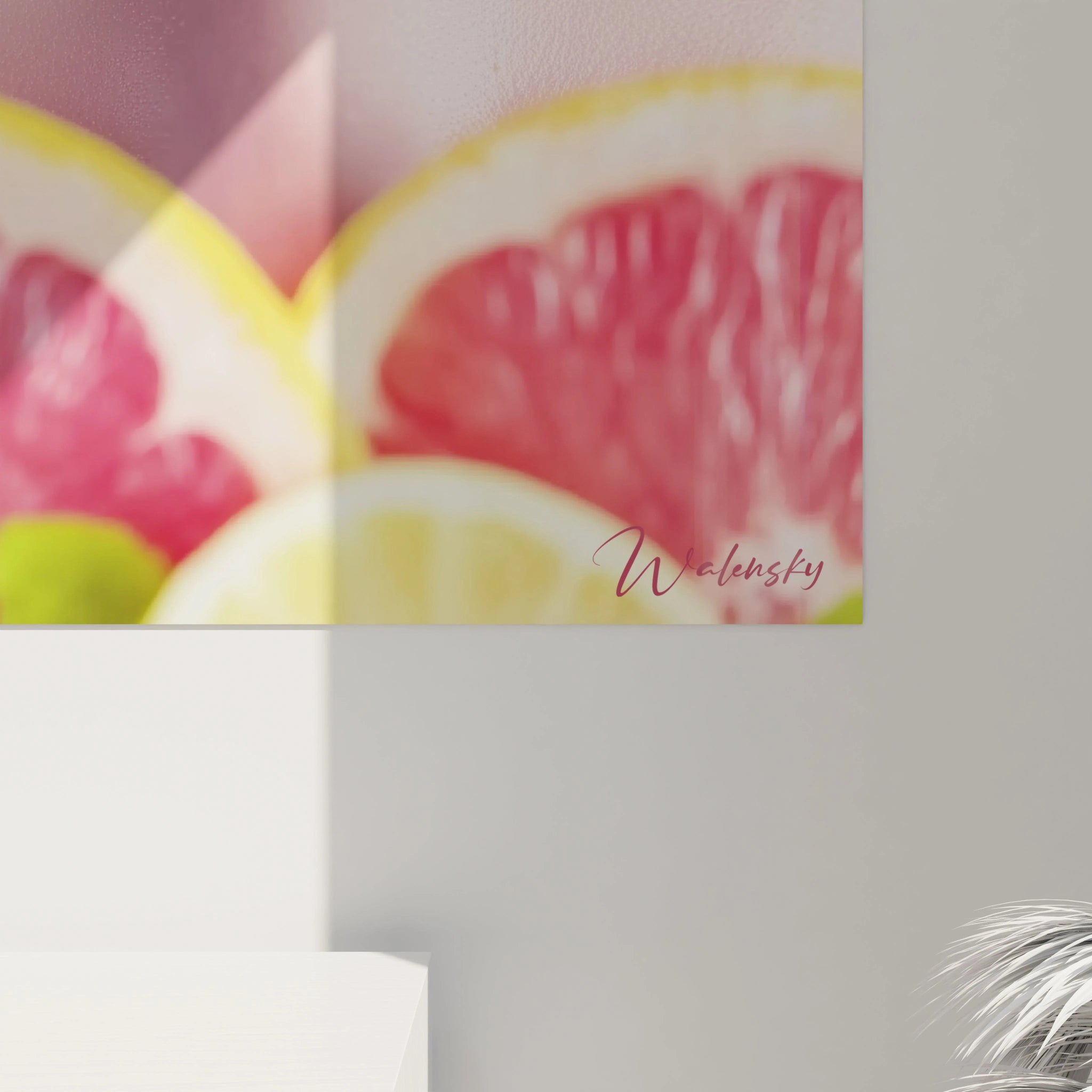 Tableau mural Walensky montrant une foule aux drapeaux rouges peinture texturee signature Walensky tableau mural femme moderne