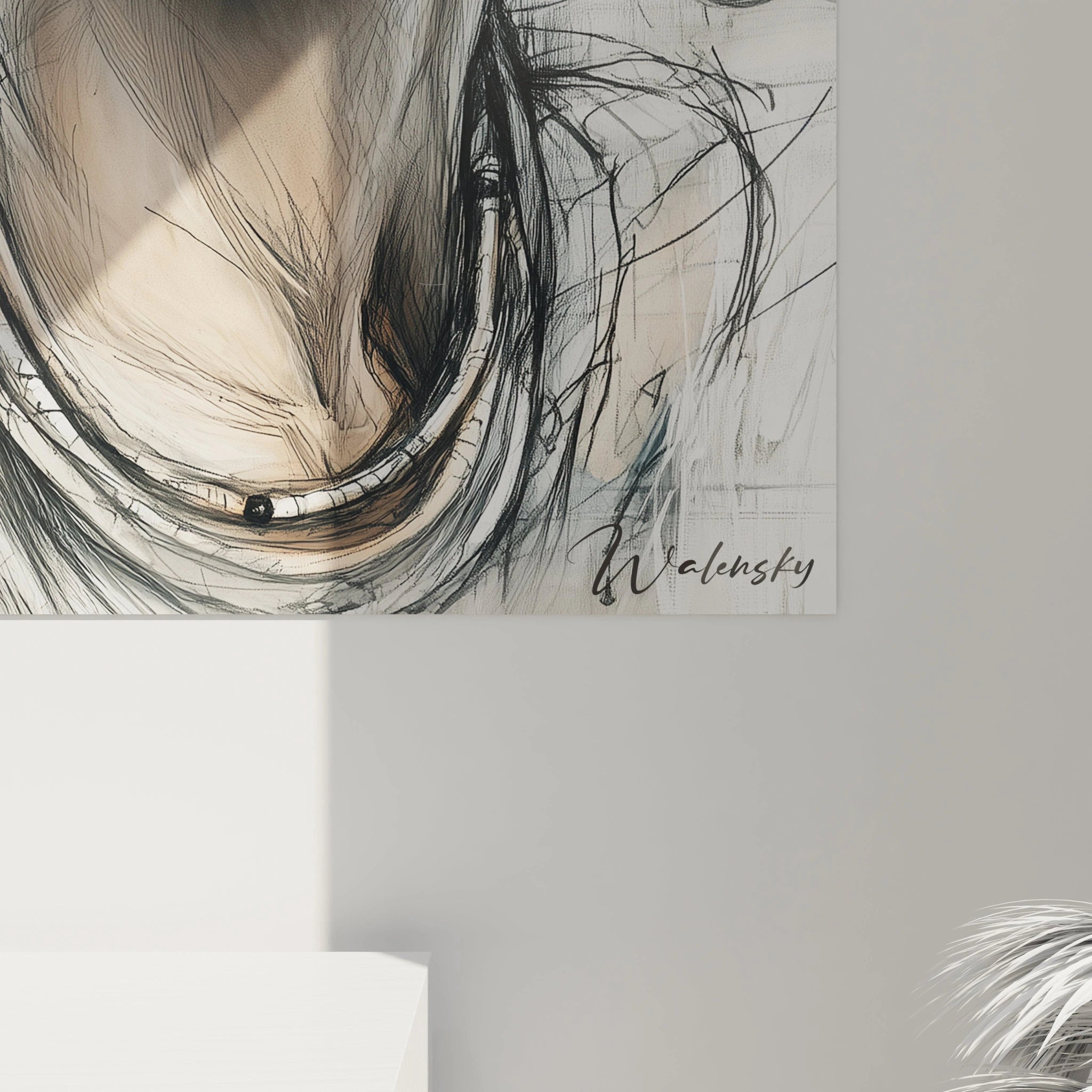 Tableau femme africaine moderne de Walensky avec un design artistique unique et captivant