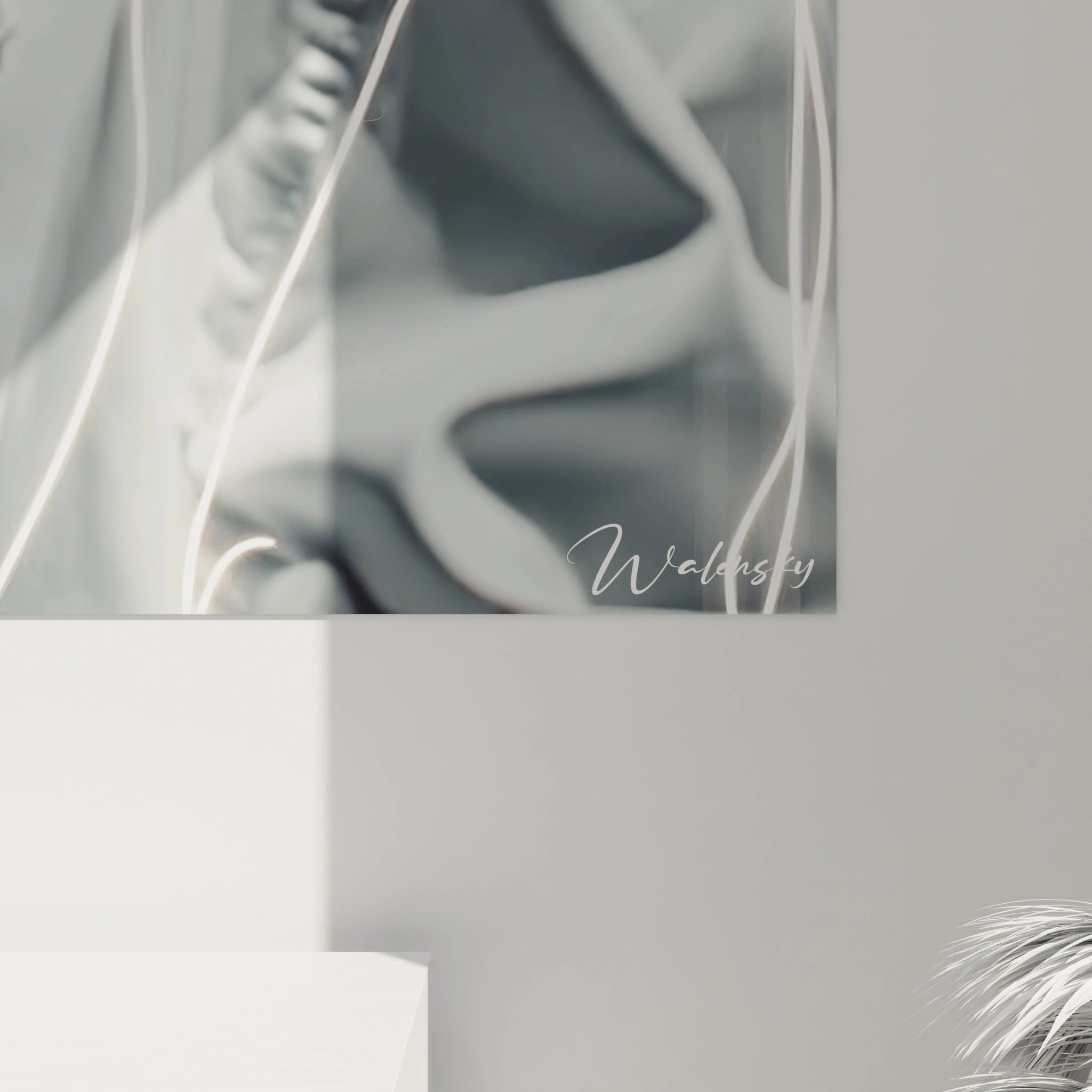 Tableau femme stylée en noir et blanc de Walensky pour décoration murale moderne