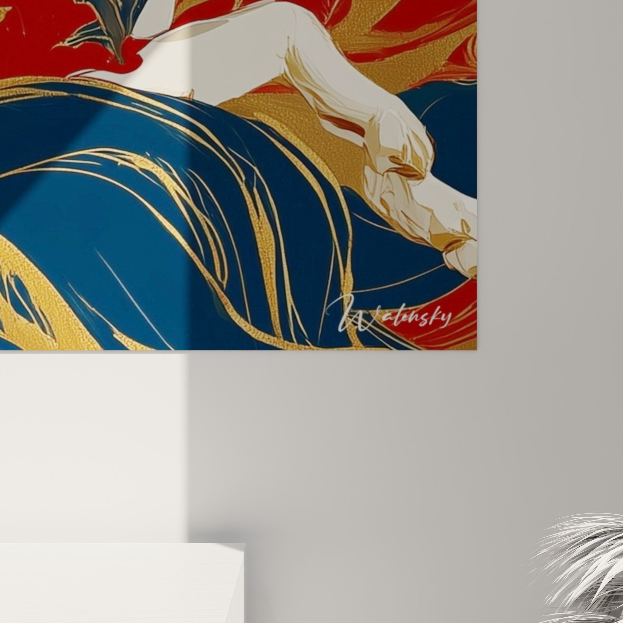 Détails dorés et coulures fines sur le pelage blanc du fennec, matière brillante et reliefs visibles