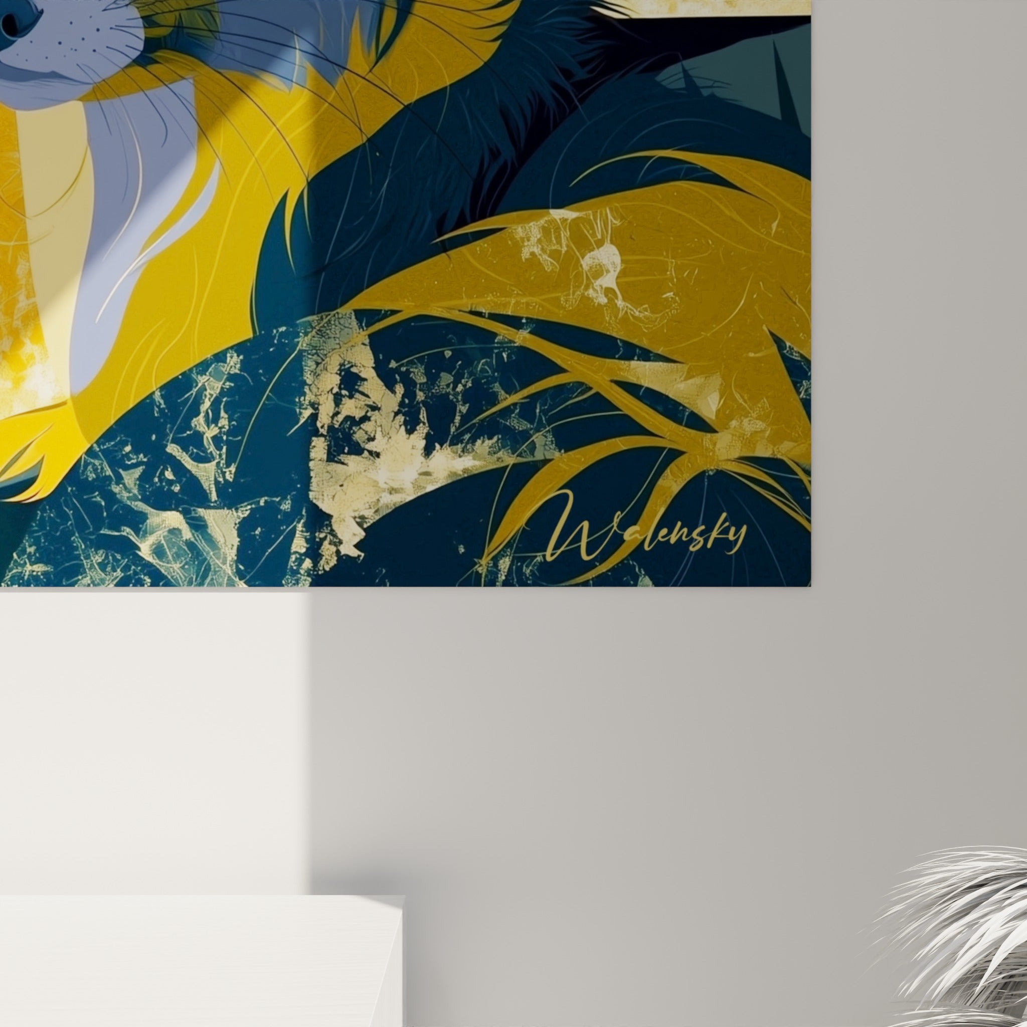 Grain fin des touches dorées et bleu marine se mêlant sur le pelage graphique des deux fennecs