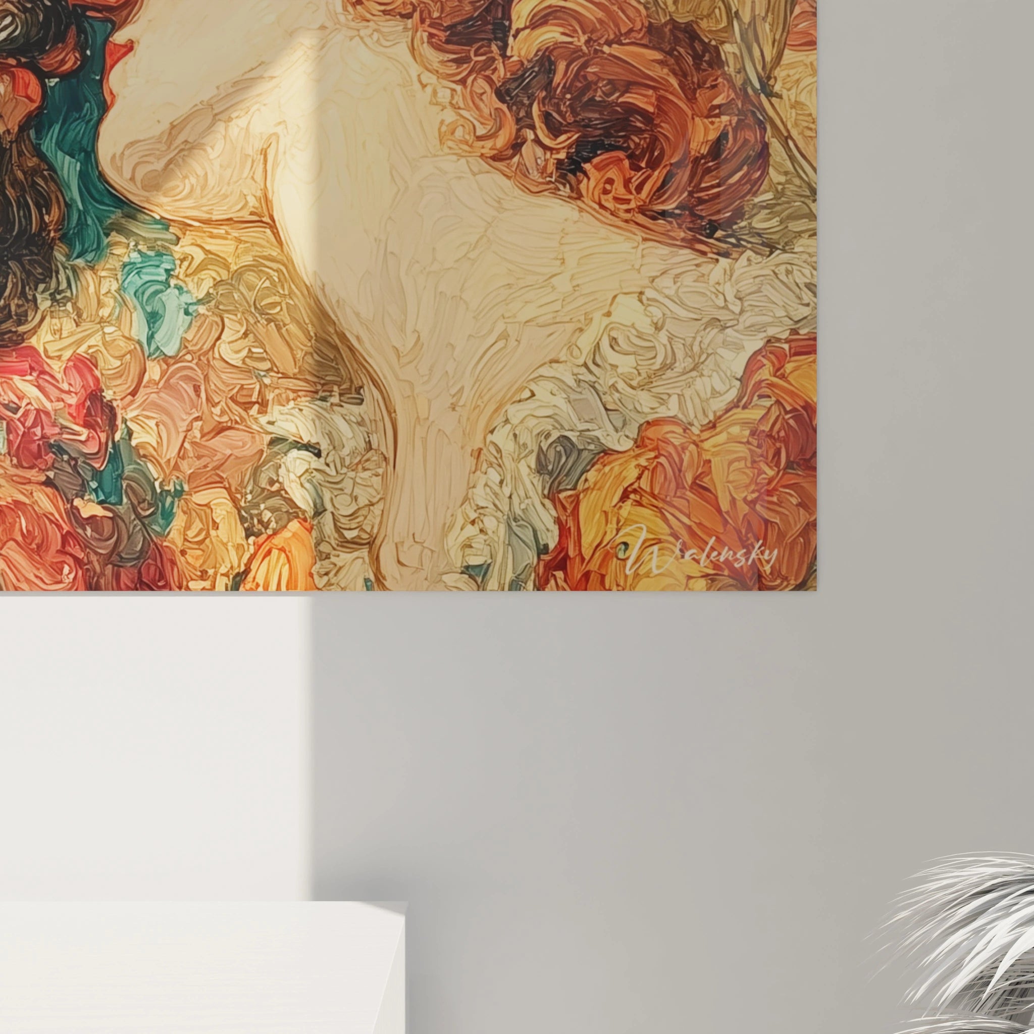 Tableau mural Walensky représentant tableau figures sacrées renaissance italienne aux tons chauds pour décoration murale élégante