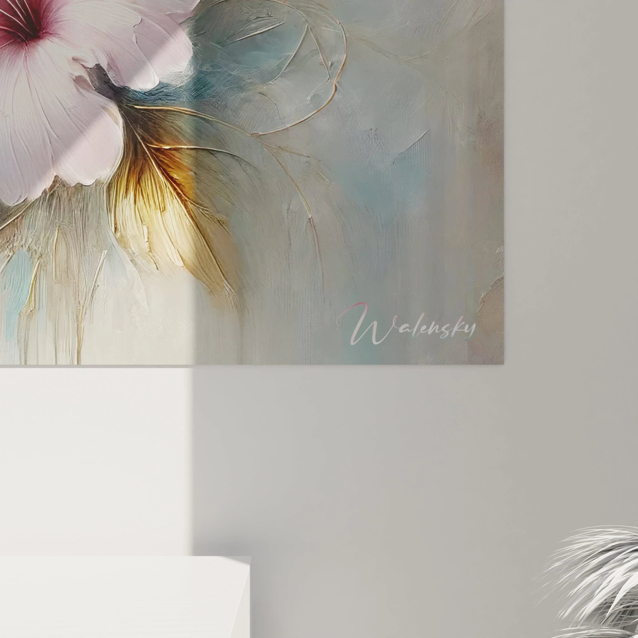 Vue de près ce tableau colibri révèle des détails minutieux et une harmonie parfaite entre le colibri et la fleur Son réalisme apporte sérénité et raffinement