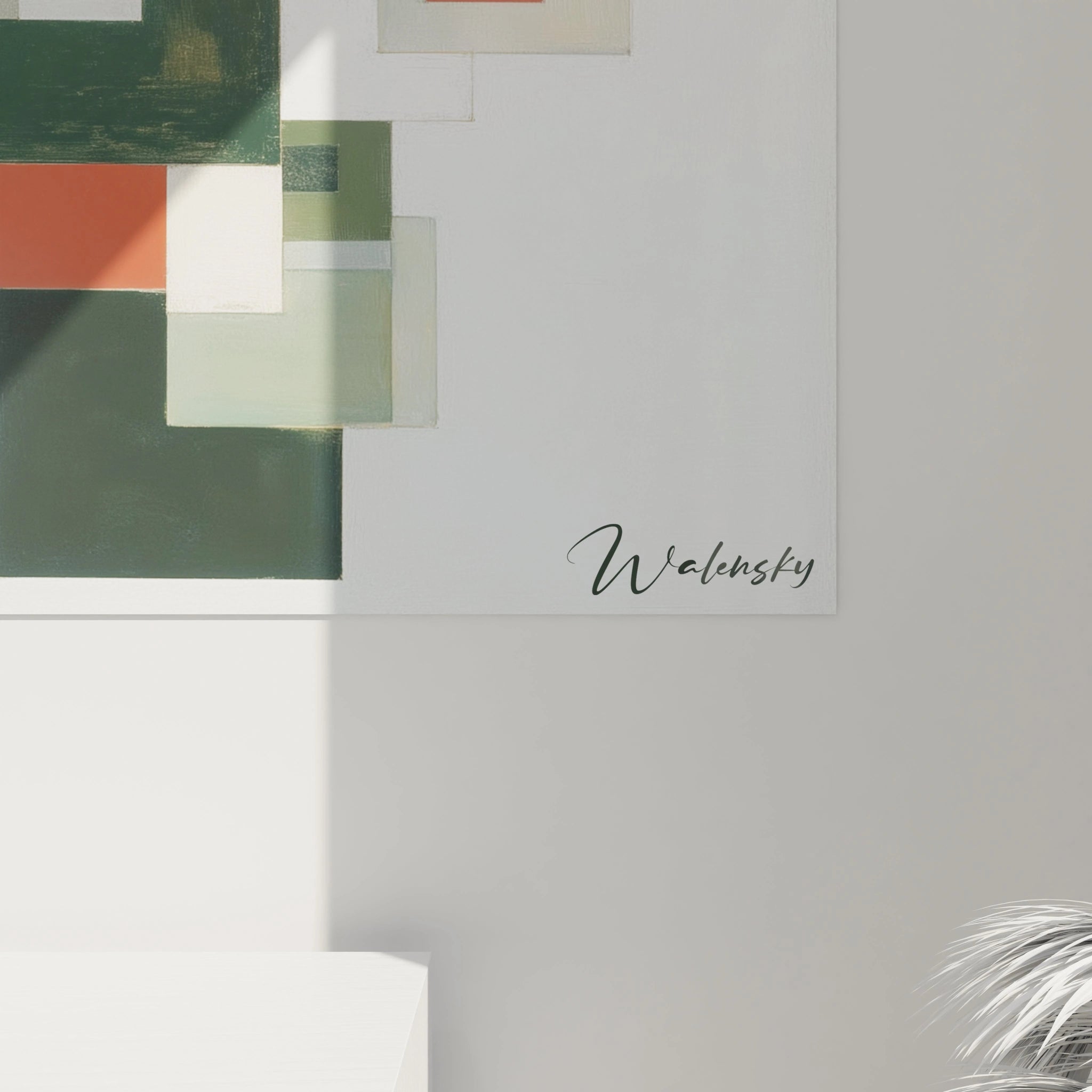 Tableau formes géométriques Rythme géométrique central - édition Constructivisme - Walensky