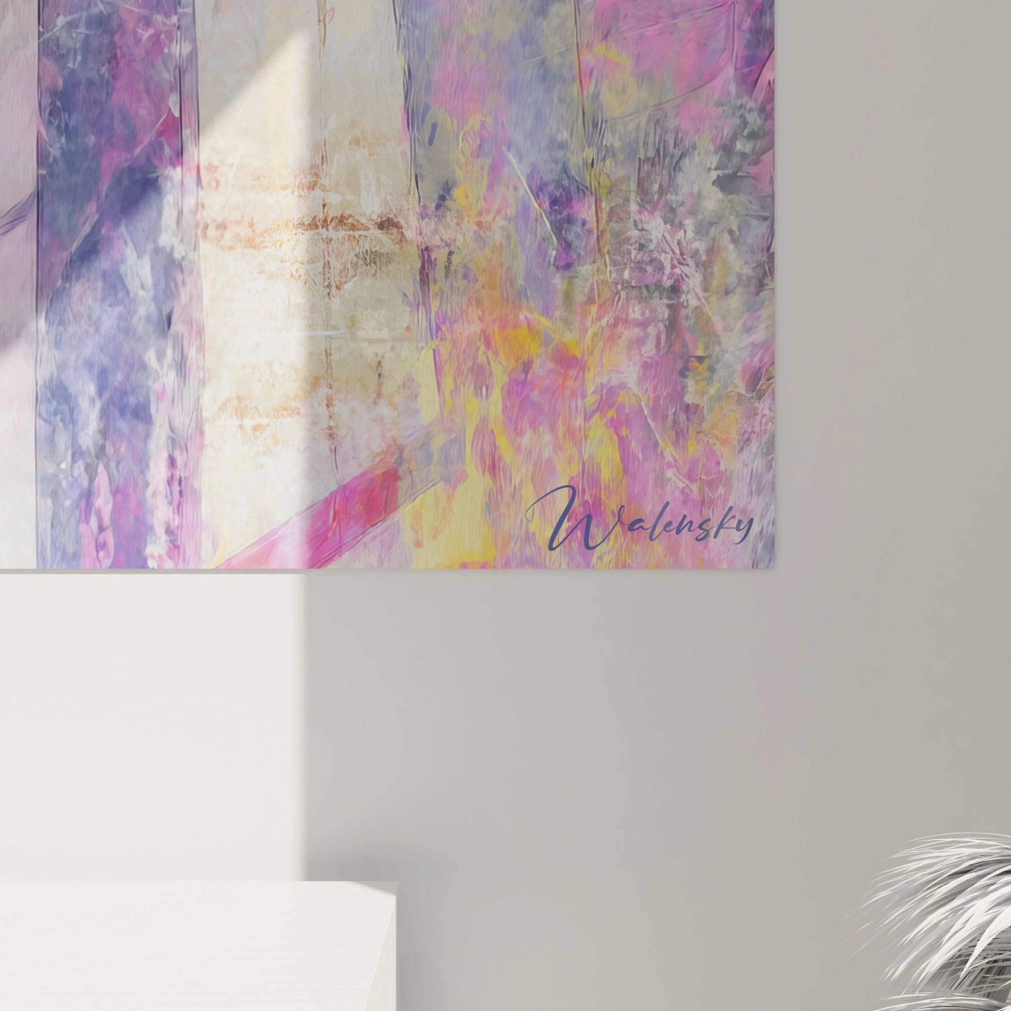 Tableau mural Walensky représentant un tableau gentleman moderne aux couleurs vibrantes