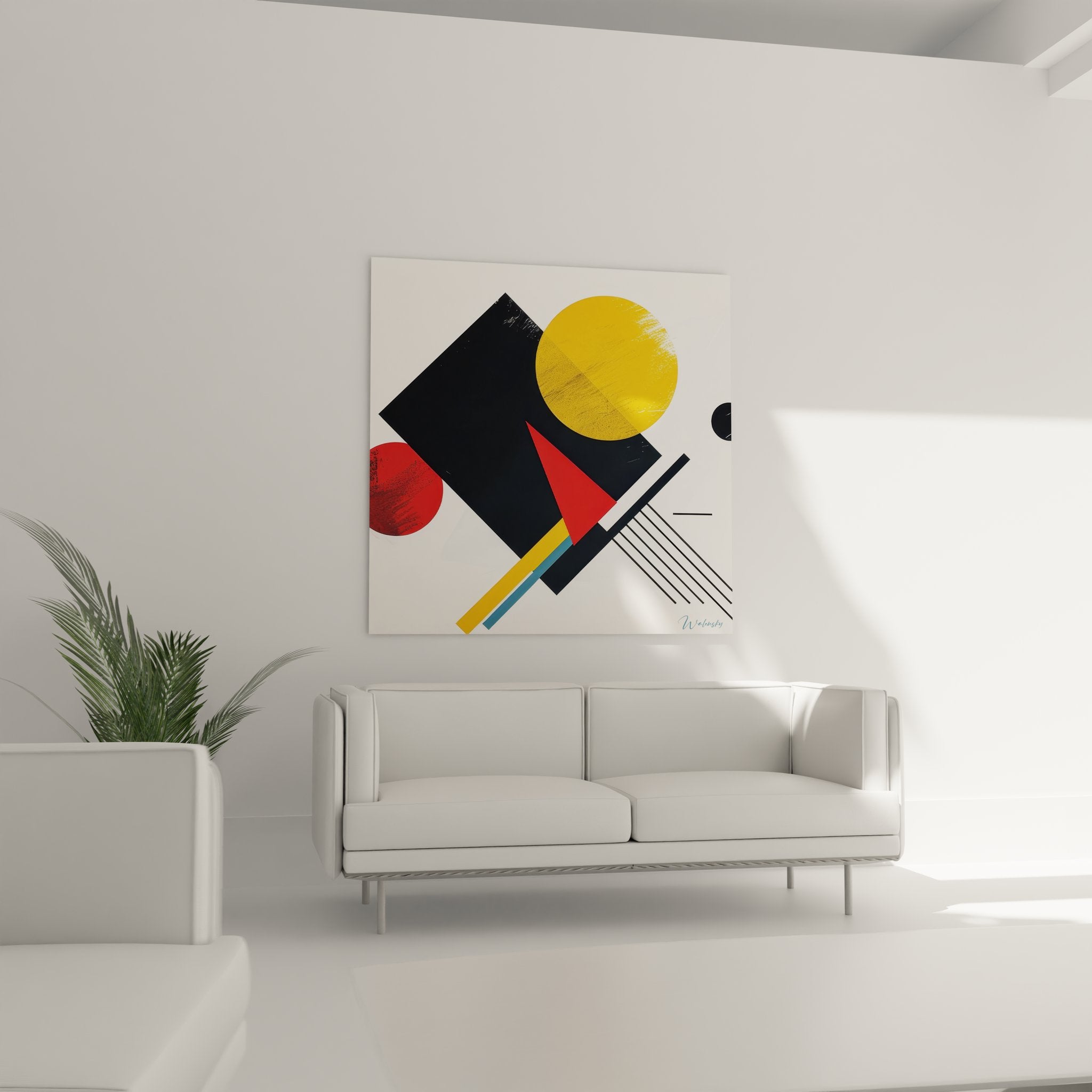 Gros plan détail tableau géométrique abstrait textures formes cercles colorés peinture moderne qualité