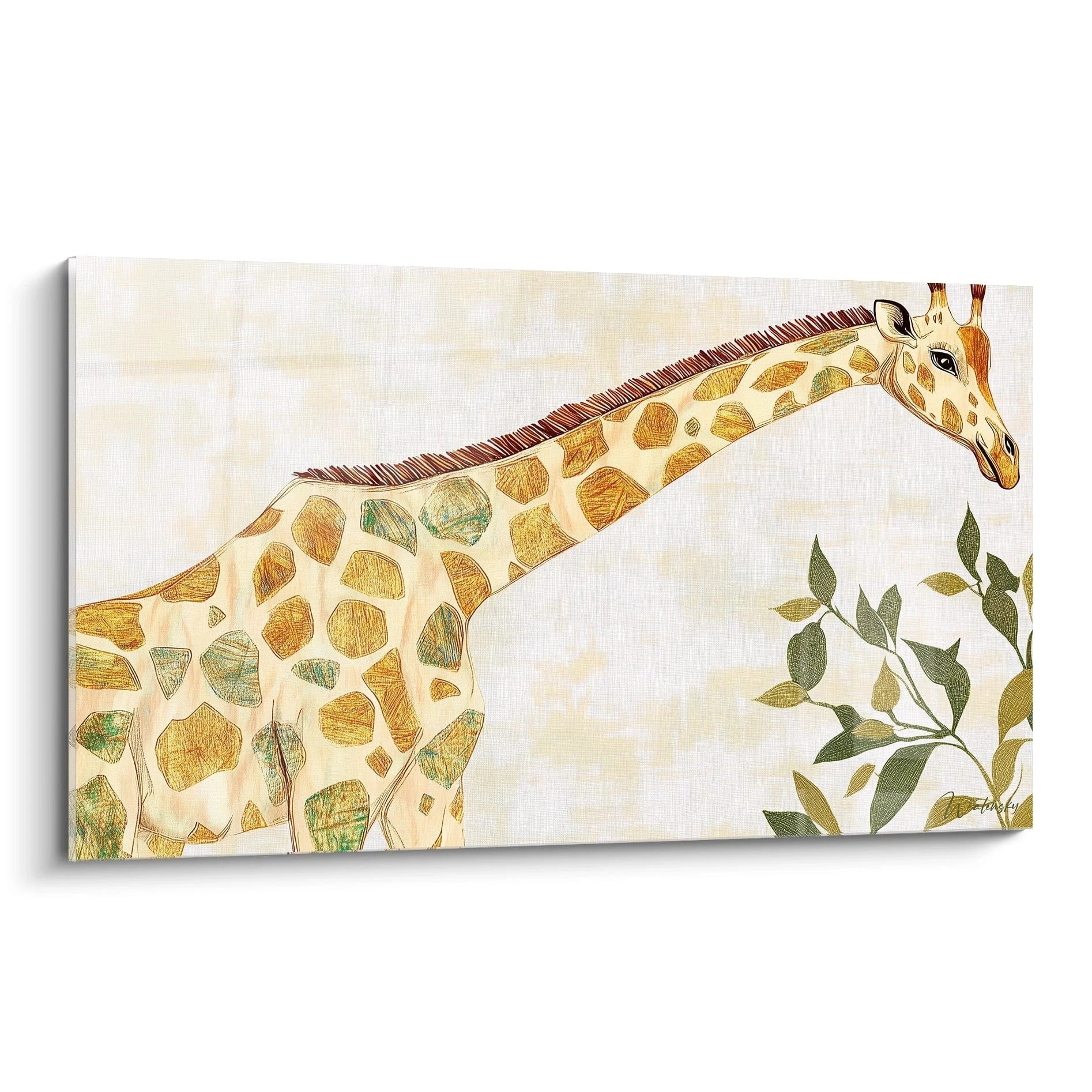 Tableau Girafe souffle d'acacia - édition girafe - Walensky