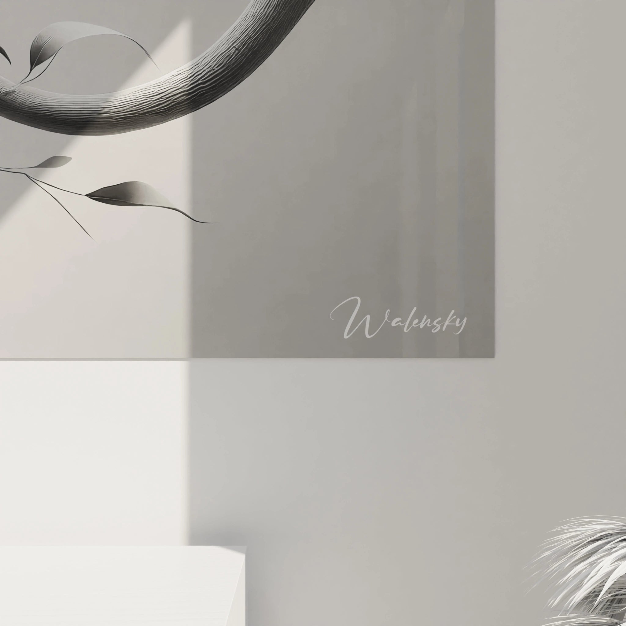 Vue de près, ce tableau aigle révèle chaque plume finement détaillée. Le contraste entre les tons subtils renforce l'impression de puissance et de grâce dans cette œuvre contemporaine