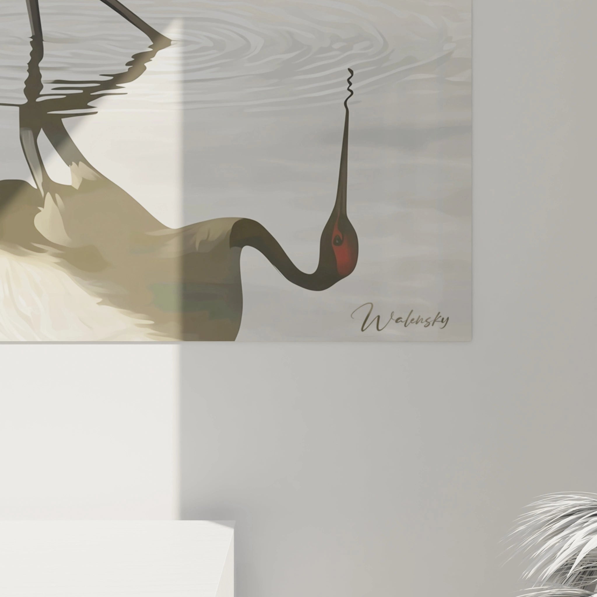 Tableau Grue Miroir des âmes - édition grue - Walensky