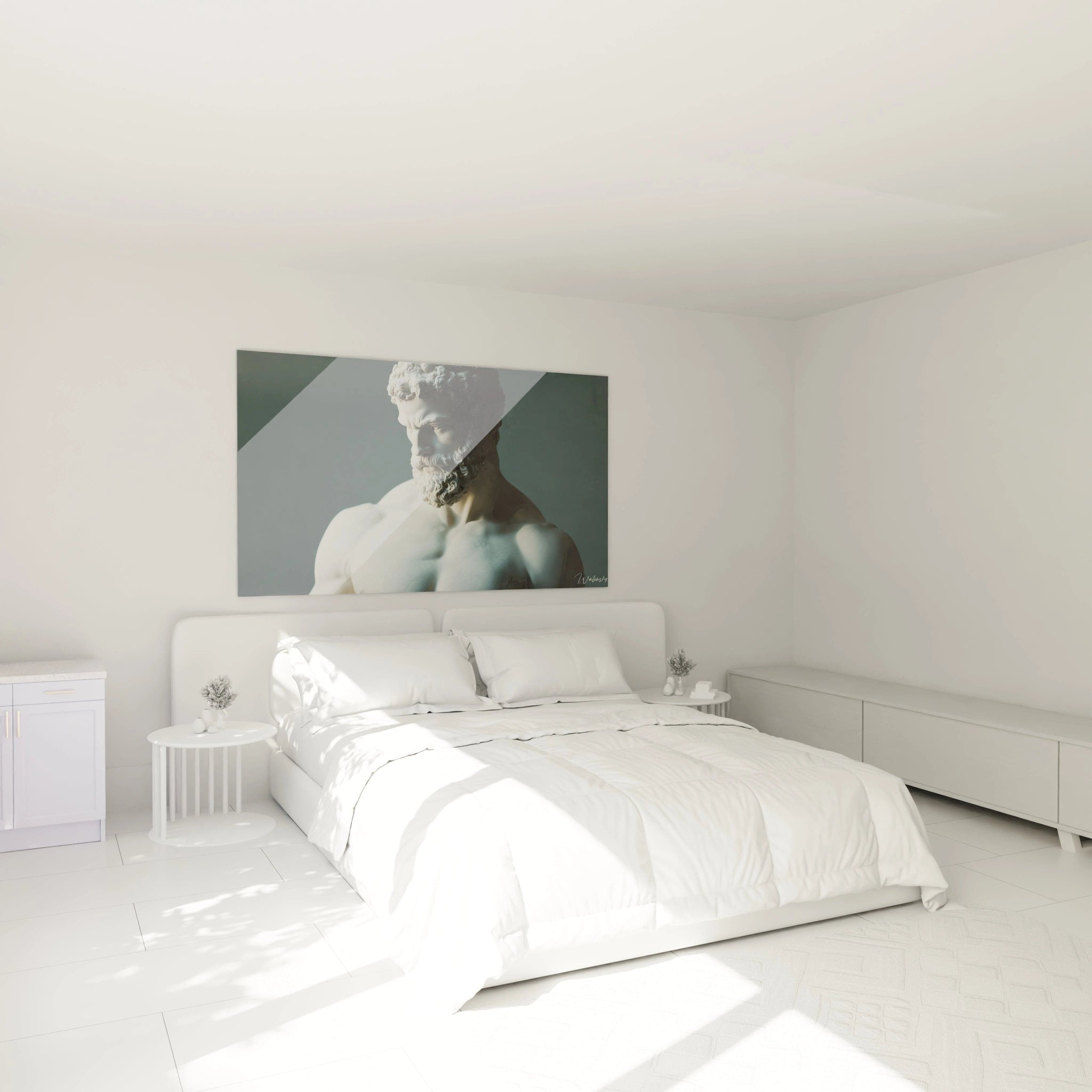 {"media":[{"id":"gid://shopify/MediaImage/52454433128782","src":"https://cdn.shopify.com/s/files/1/0802/8402/5166/files/tableaumuralmythesetlegendes_1_531137b5-49f6-4f2d-a645-8ed04edc6617_200x200.webp?v=1743153688","altText":"Un tableau Hercule représentant un buste masculin en marbre blanc sur fond bleu-vert sombre. Détails précis des boucles de cheveux et de barbe, expression contemplative du visage et musculature définie des épaules avec textures lisses contrastant avec reliefs bouclés.\n","type":"IMAGE"