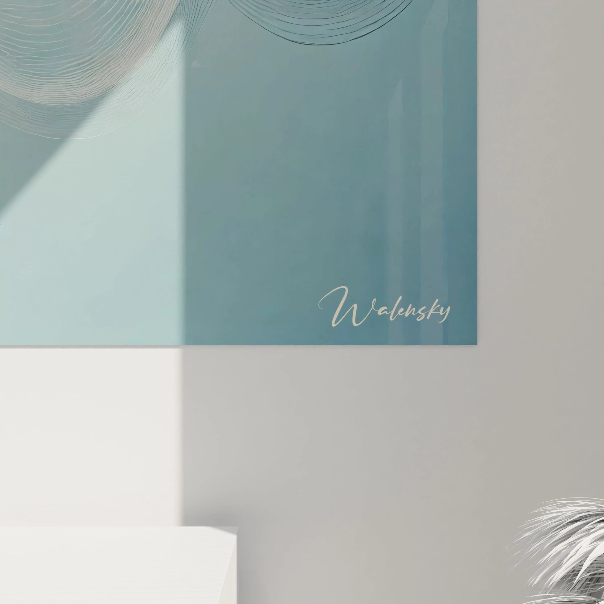 Admirez les détails fins et élégants de ce tableau cachalot de près. La simplicité de ses contours et la fluidité de ses lignes en font une œuvre idéale pour un intérieur zen.