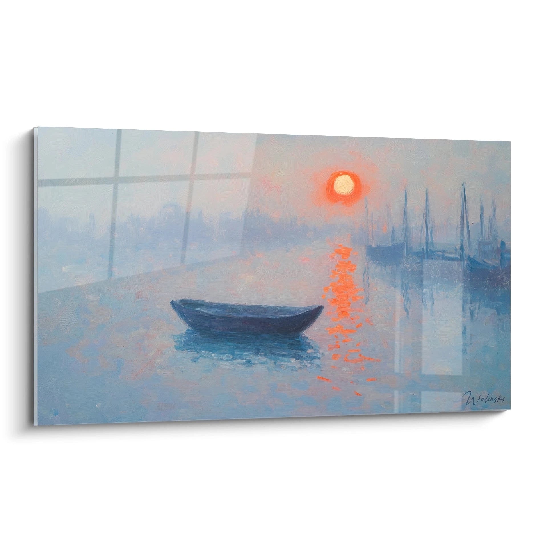 Tableau inspiré par Impression, soleil levant de Claude Monet N°1 – Hommage Artiste Célèbre - Walensky