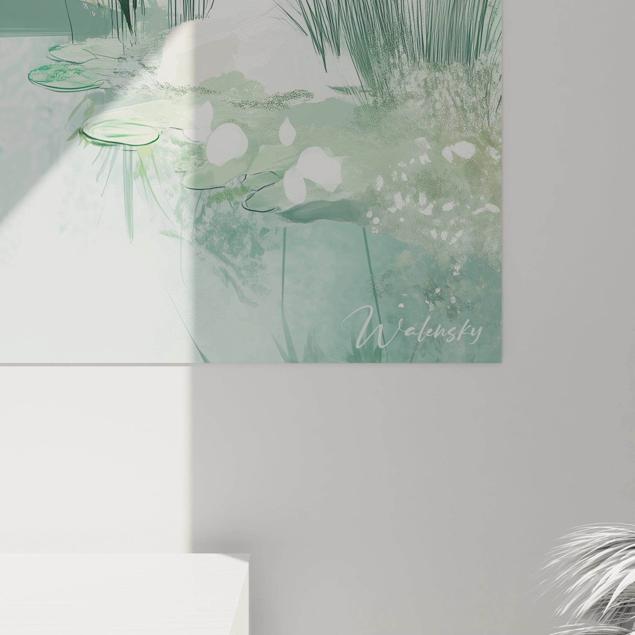 Tableau inspiré par Le bassin aux nymphéas de Claude Monet N°1 – Hommage Artiste Célèbre - Walensky