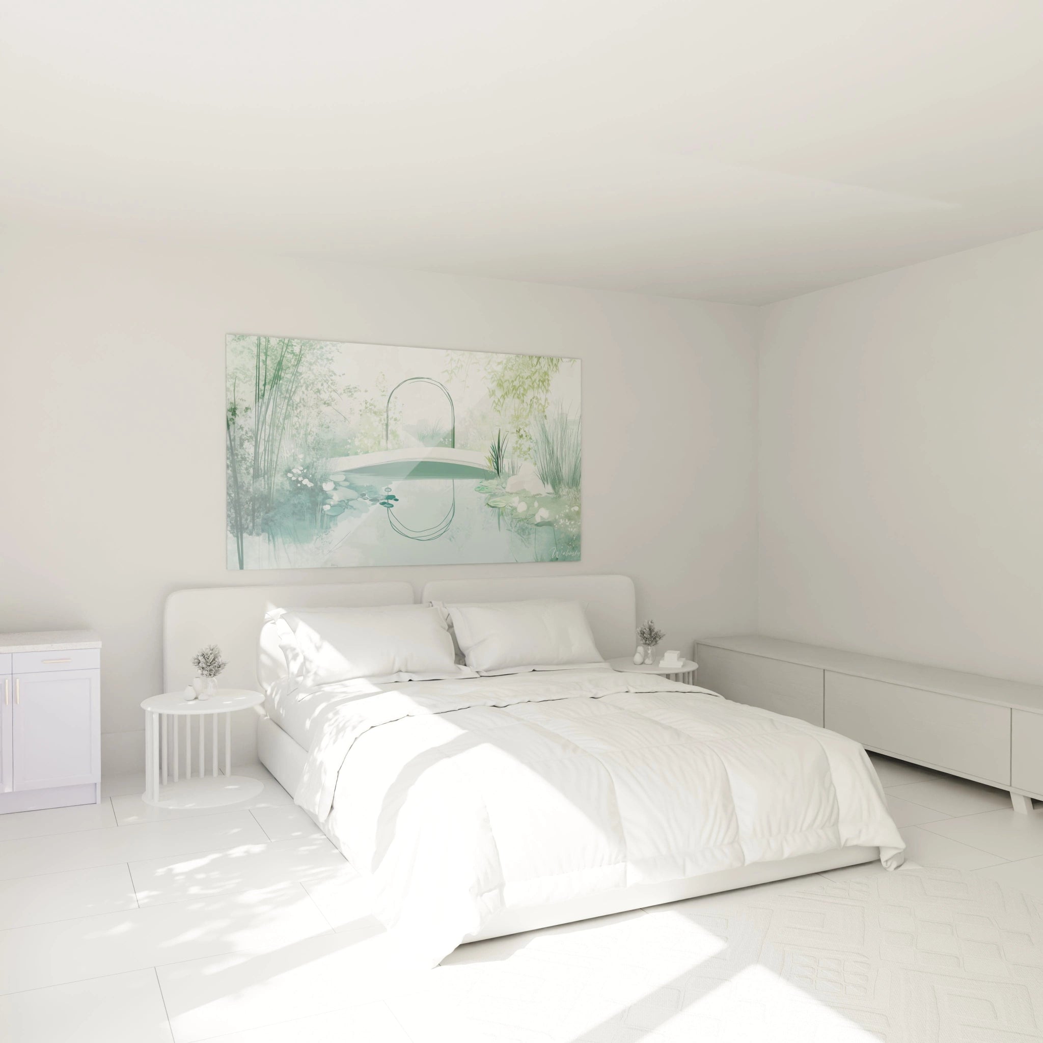 Tableau inspiré par Le bassin aux nymphéas de Claude Monet N°1 – Hommage Artiste Célèbre - Walensky