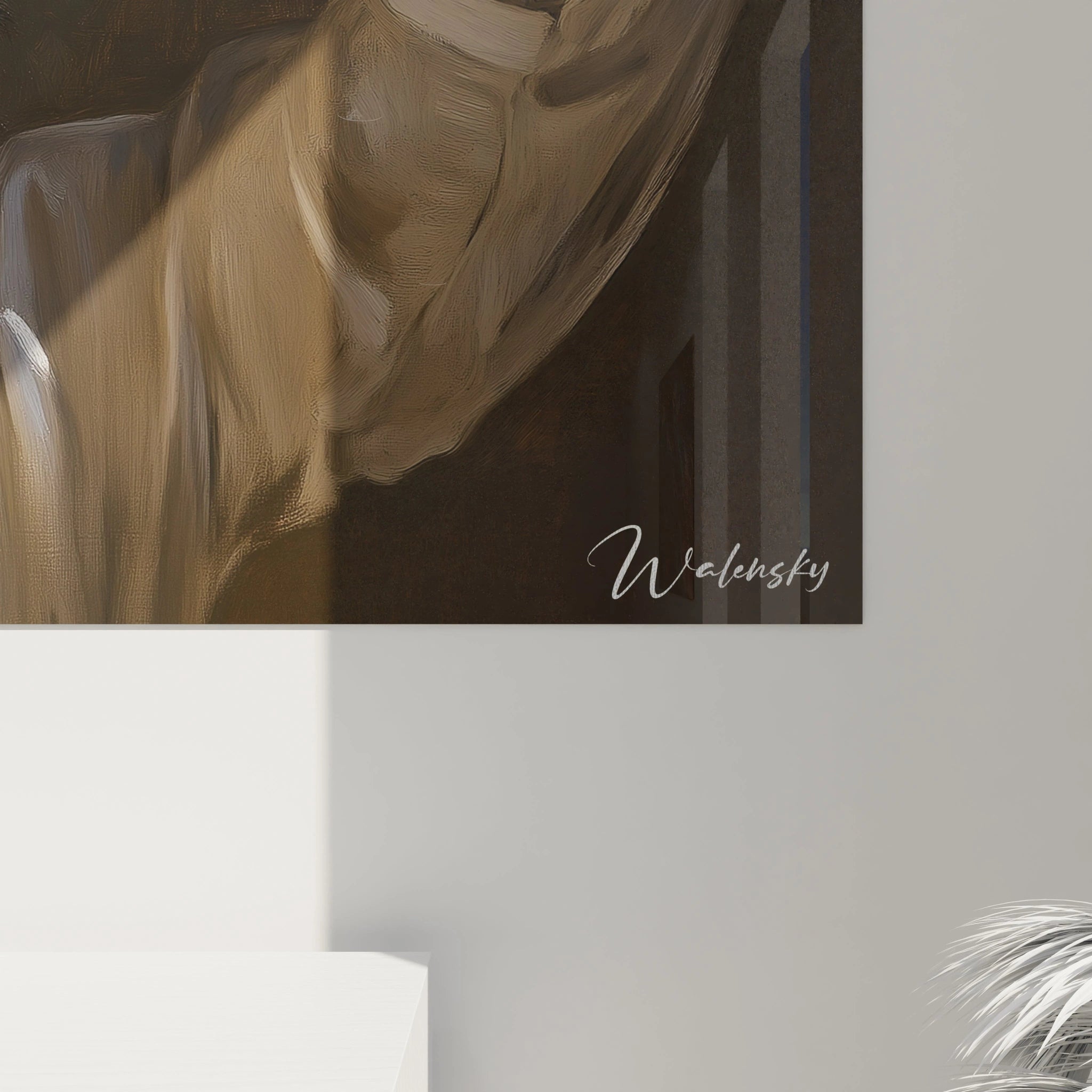 Tableau Gustave Courbet centré sur un homme, avec des contrastes marqués entre le fond sombre et la chemise blanche, et des textures douces sur le visage et les ombres.