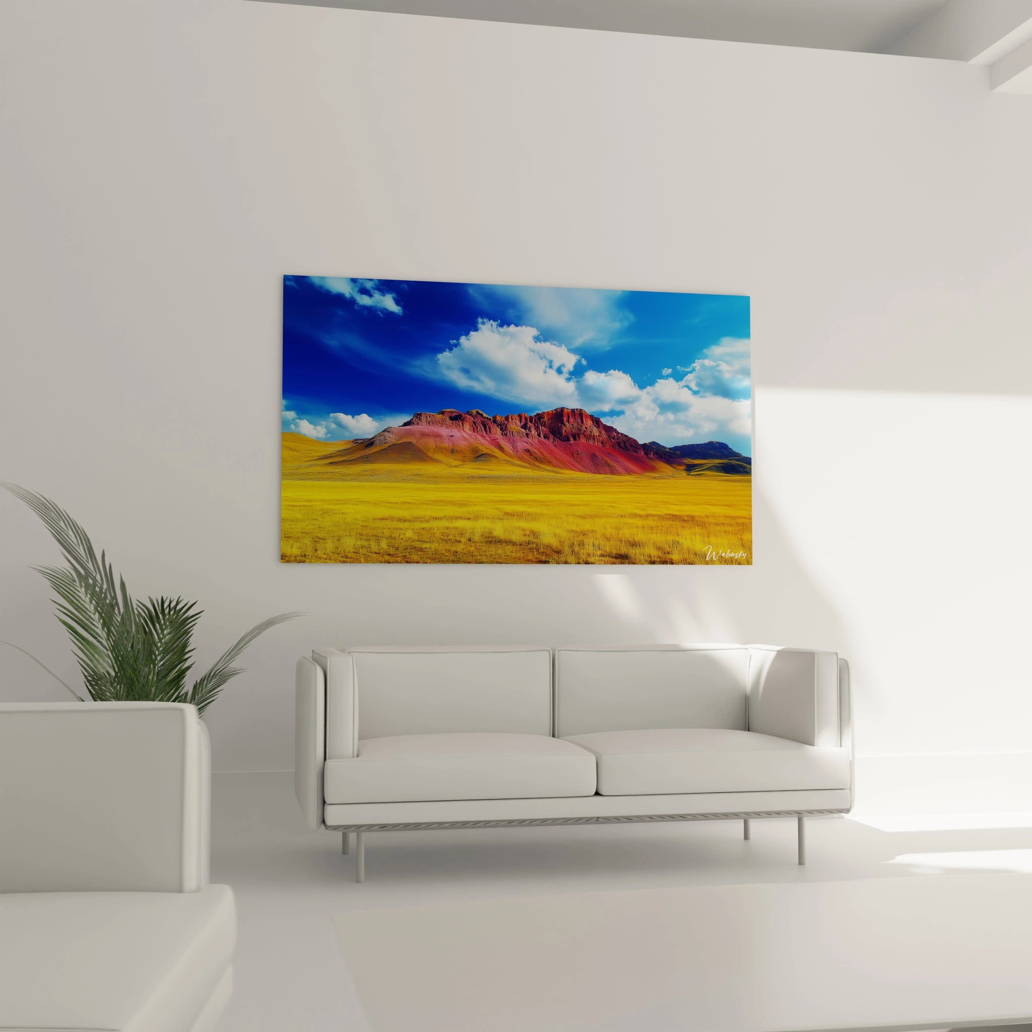 Tableau inspiré par Le Mont Soracte de Jean - Baptiste - Camille Corot N°2 – Hommage Artiste Célèbre - Walensky