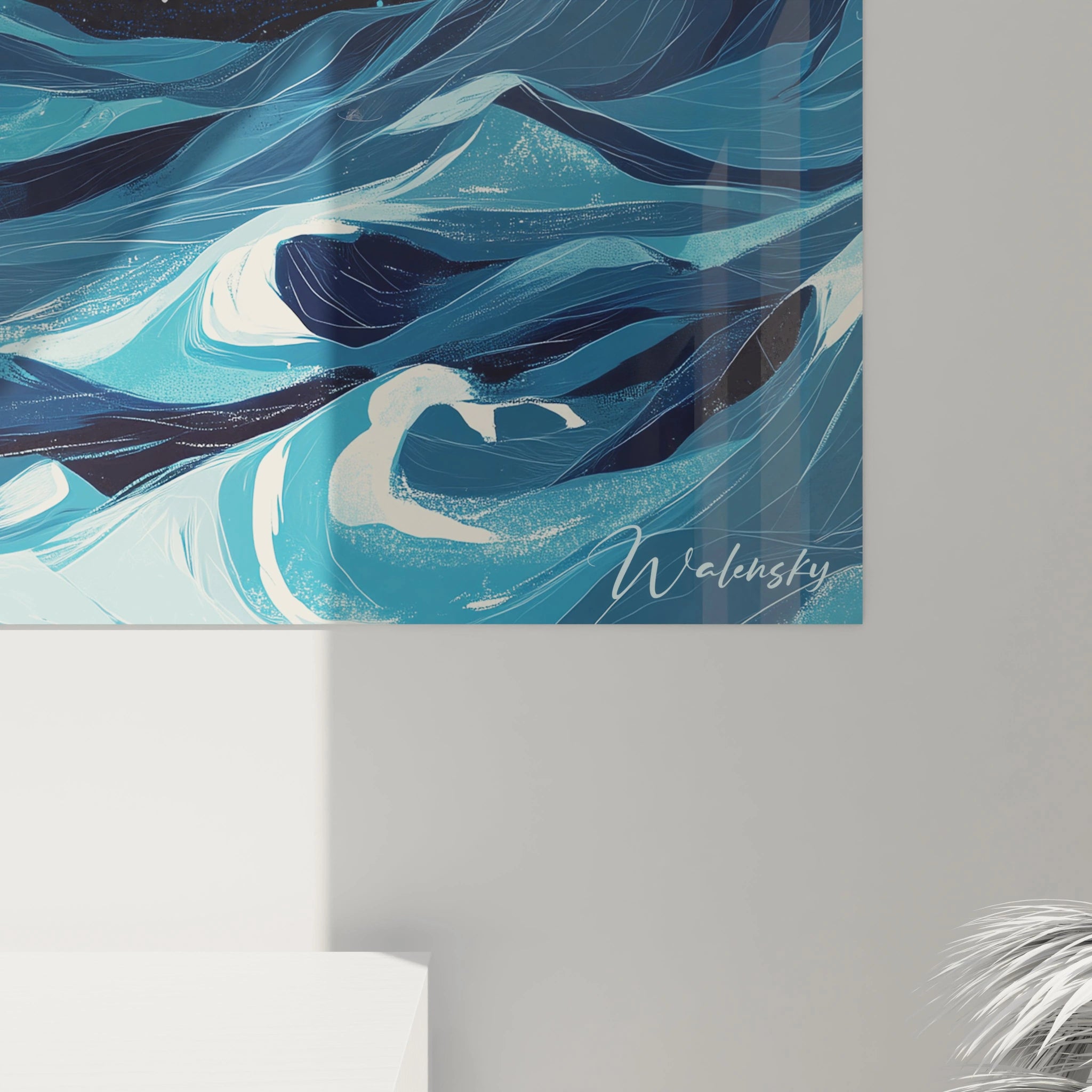 Un tableau Claude Joseph Vernet reprĂ©sentant une mer tourmentĂ©e avec un voilier inclinĂ© sous un ciel nocturne. Texture contrastĂ©e entre les mouvements fluides de lâeau et les Ă©toiles ponctuelles du ciel sombre.