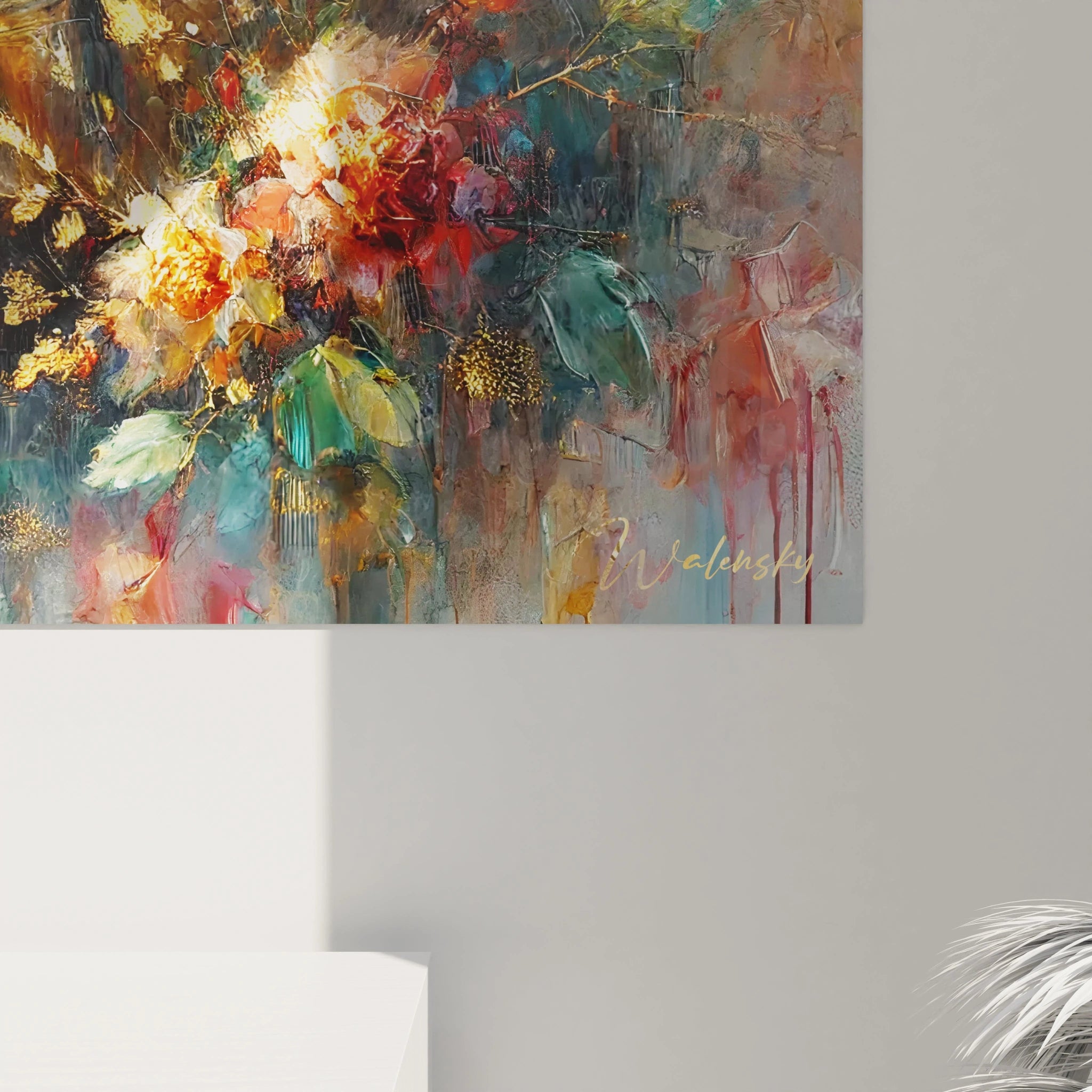 Vue de près, le tableau tortue terrestre révèle des détails exquis, des textures travaillées et des nuances subtiles, reflétant la beauté et la force tranquille de la tortue.