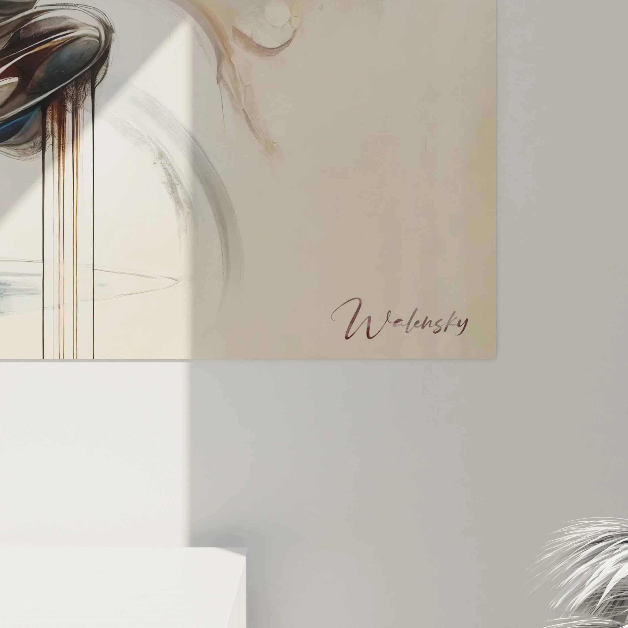 vue de pres du tableau chinois Reflet des arts martiaux avec des lignes sinueuses et circulaires Symbolisant l'energie vitale et la maitrise du corps et de l'esprit