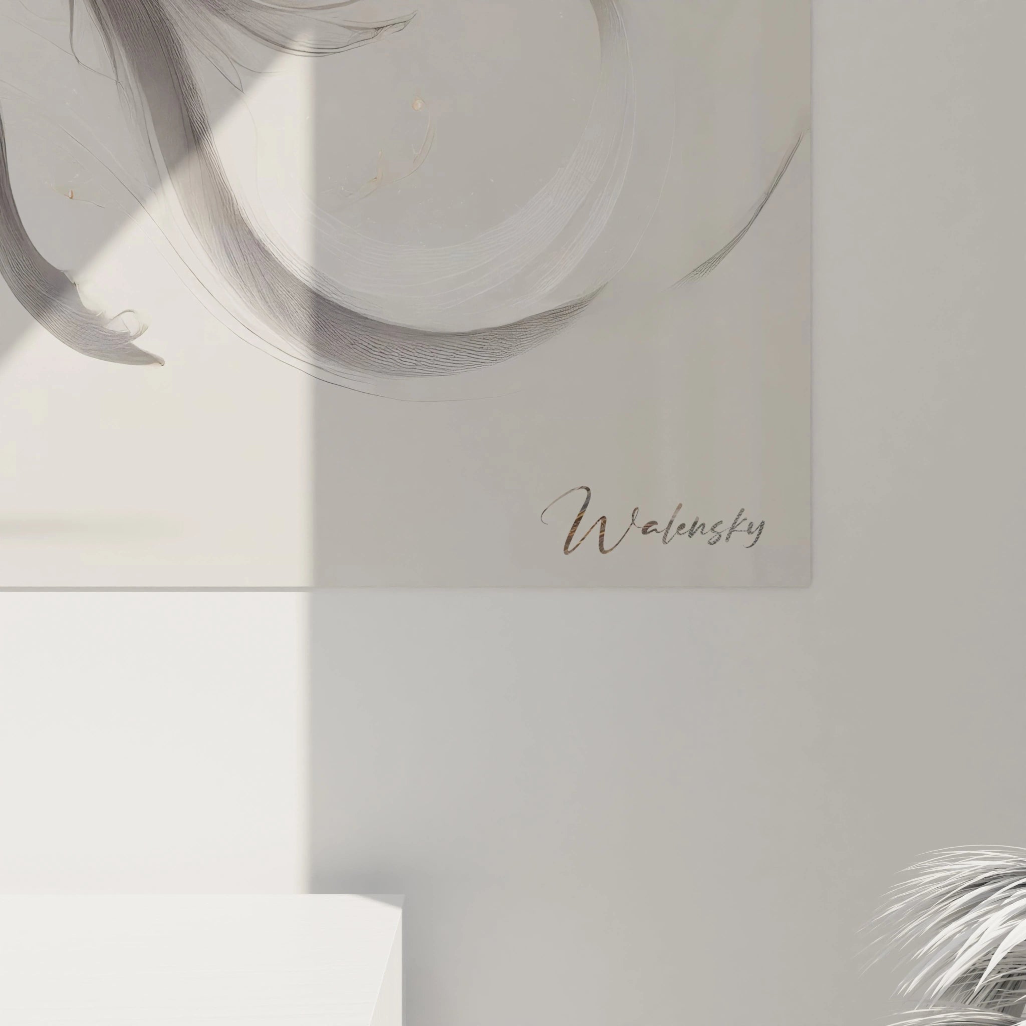 Découvrez les détails fascinants de ce tableau kangourou de près. Les lignes fluides et les textures légères capturent la puissance et la grâce de l'animal dans un style contemporain.