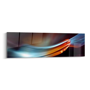 Obraz strumienia świetlnego abstrakcyjnego - Fala Płomienna - edycja light painting