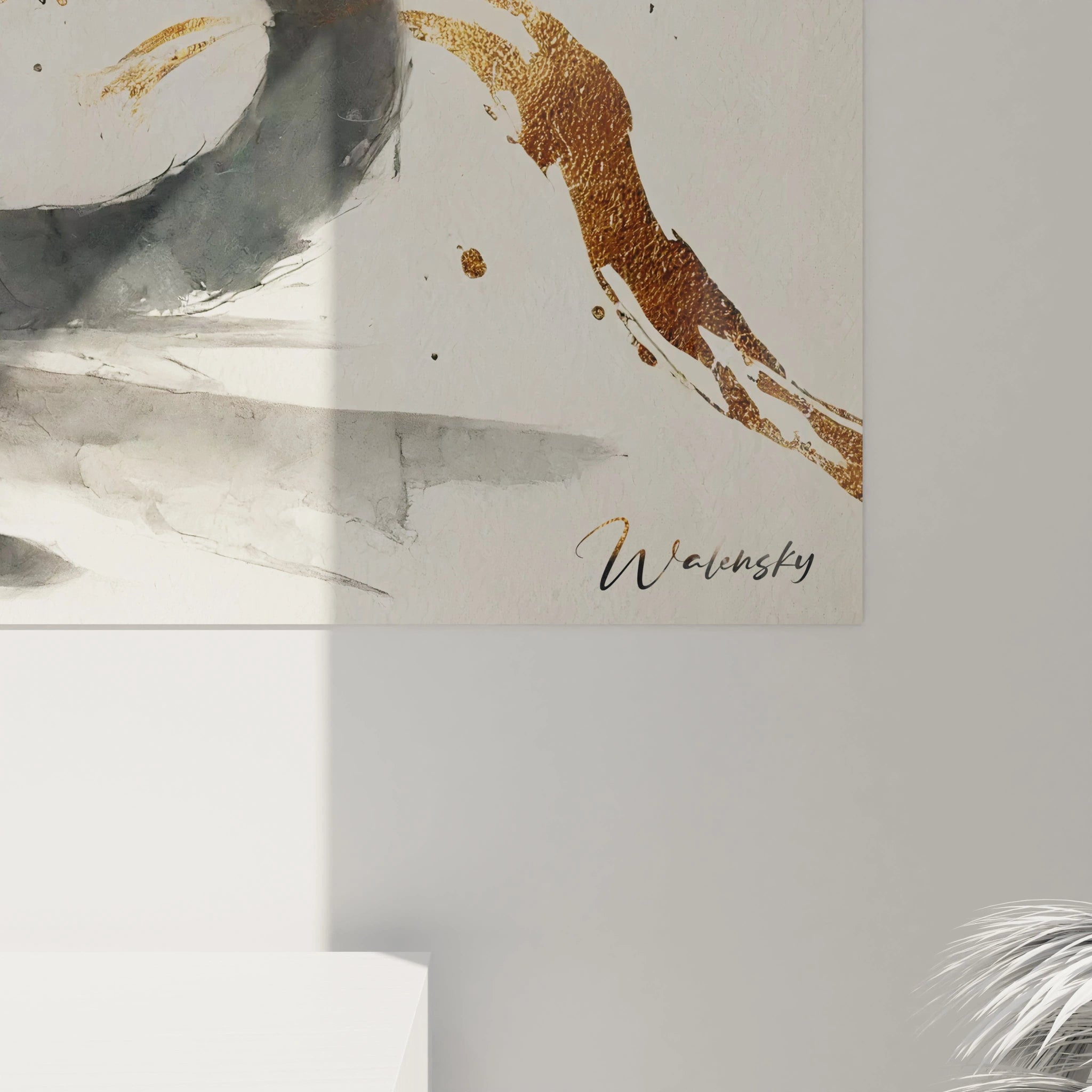 Vue de pres, le tableau panthere noire revele des details epoustouflants du pelage et des yeux hypnotiques. Les eclats dorees contrastent magnifiquement avec la profondeur du noir