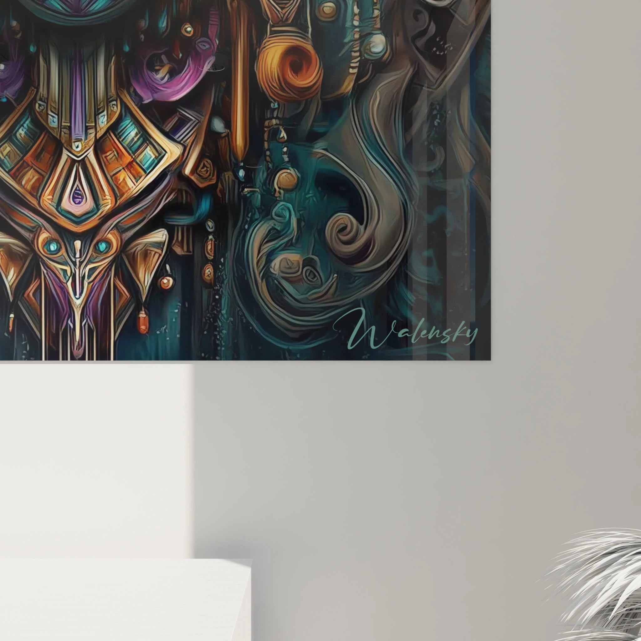 Tableau Masque Héritage Dynastique - édition masque africain - Walensky