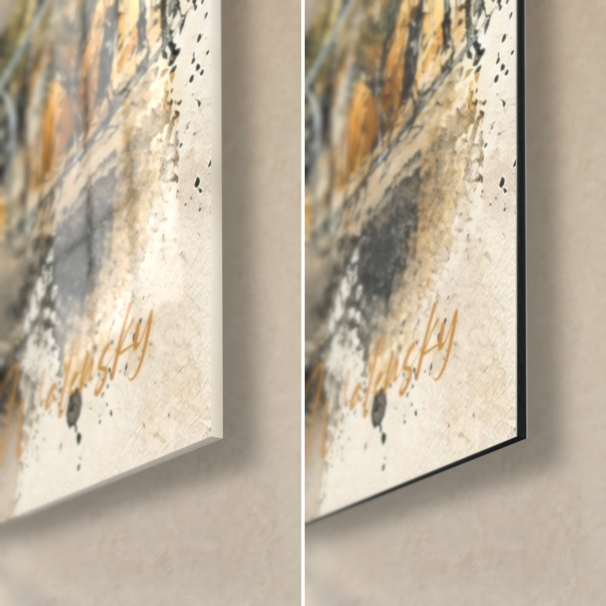 Détail des coulures aquarelle sur les façades ocre et le ciel gris de cette vue rapprochée de Menton