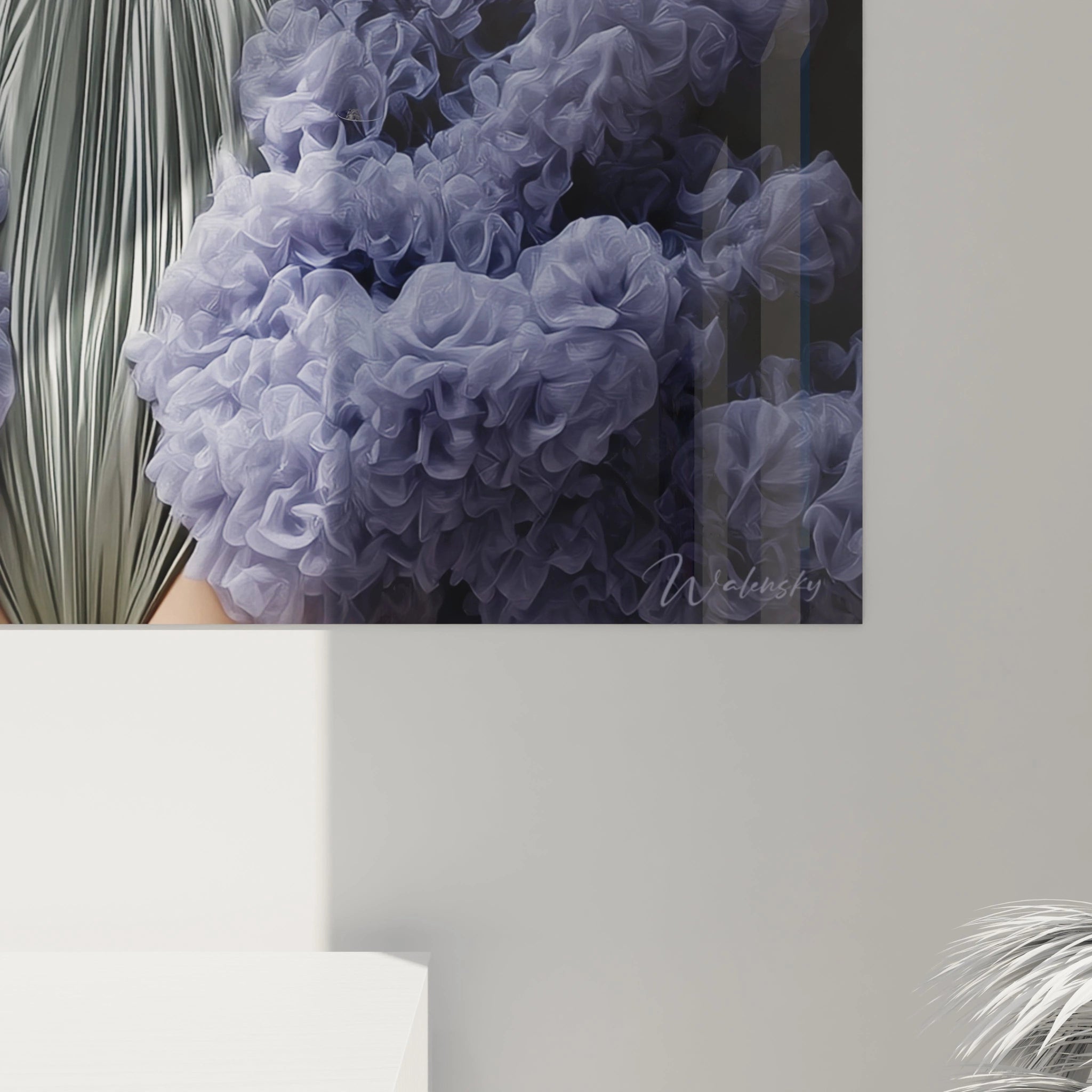 Tableau mural Walensky aux motifs de mode futuriste avec des textures et des couleurs vives