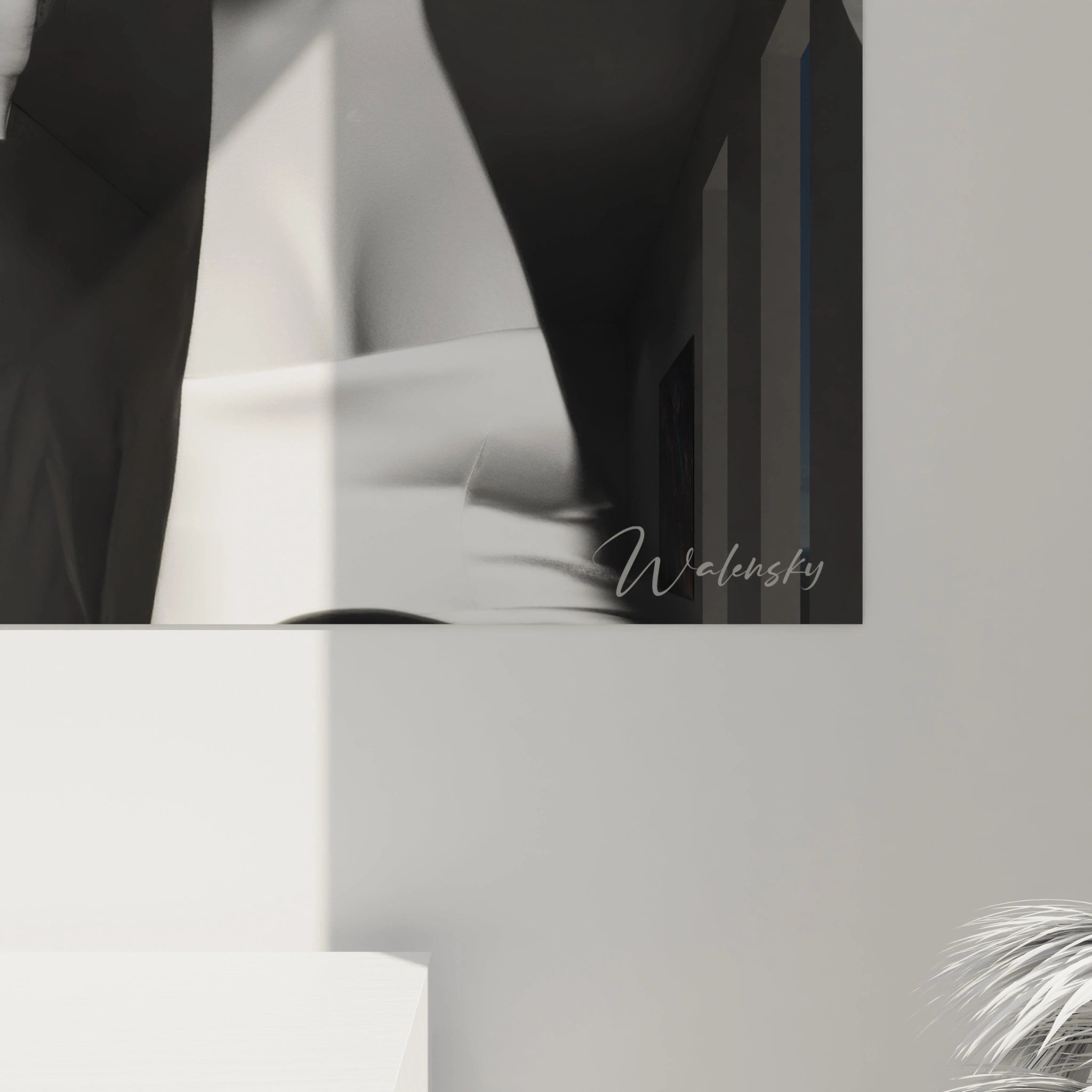 Tableau mural noir et blanc glamour de Walensky avec une esthétique moderne et élégante