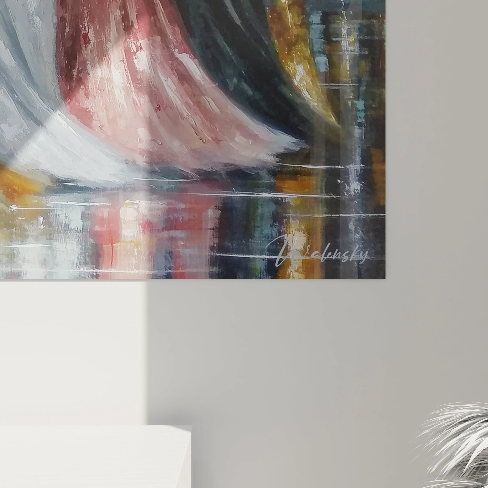 Tableau mural mode parisienne soirée Tour Eiffel avec des couleurs vibrantes et une ambiance romantique