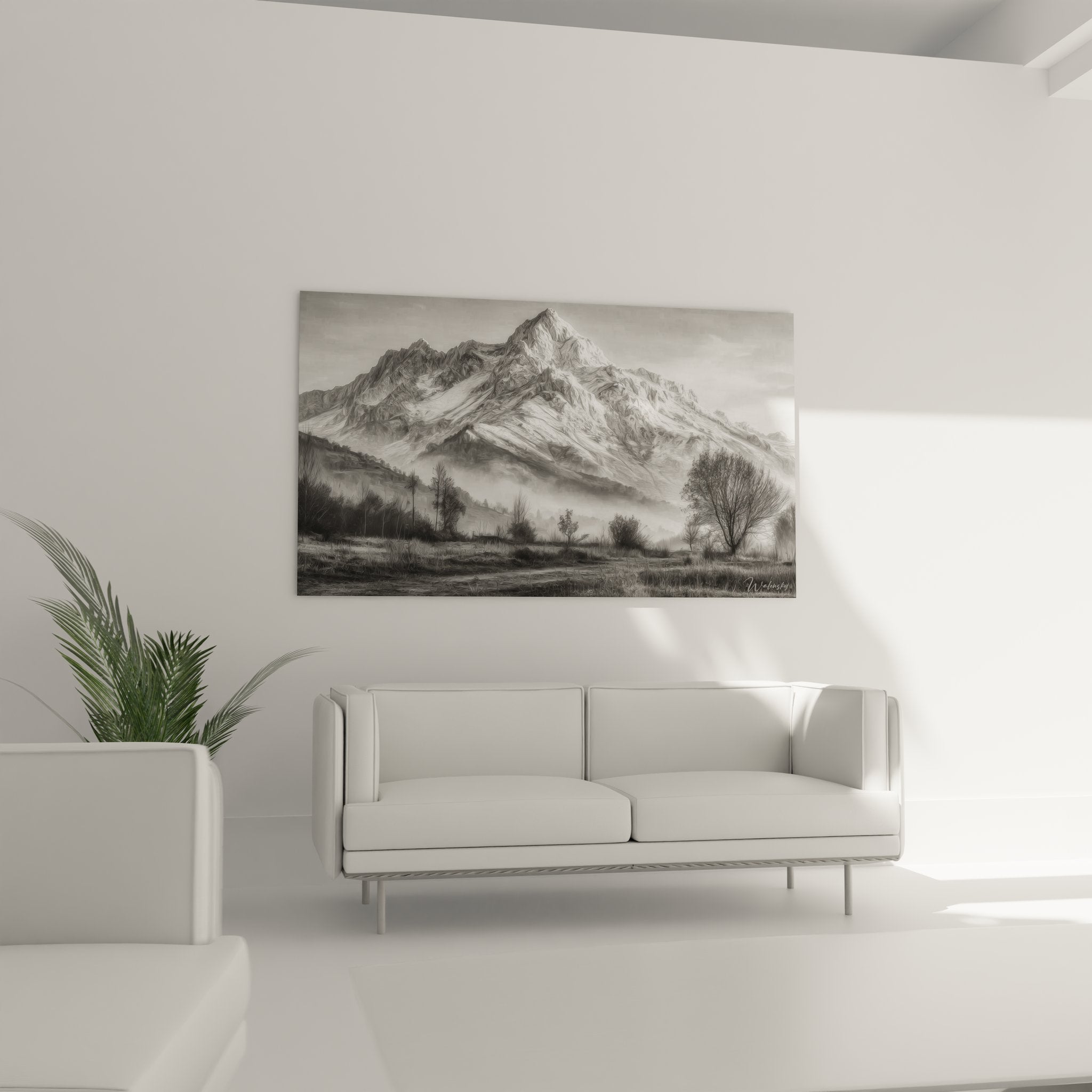 Gros plan tableau montagne showing détails rocheux et textures du sommet alpin en noir et blanc