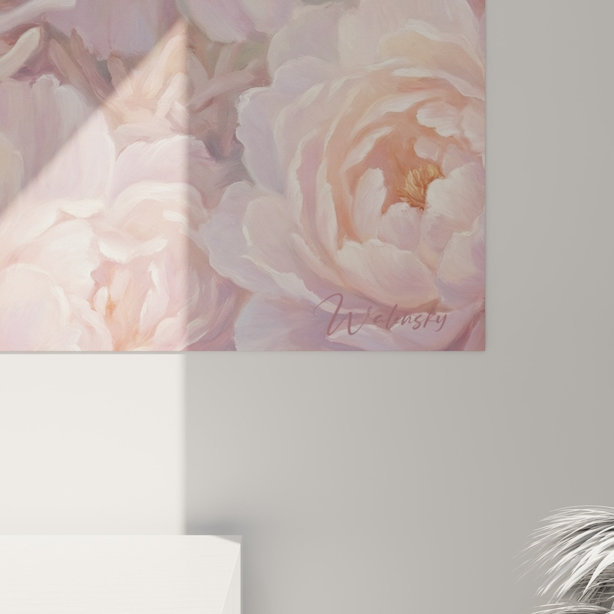 Gesamtansicht Gemälde bernard-l'hermite rosa, poetische und leuchtende Meeresatmosphäre