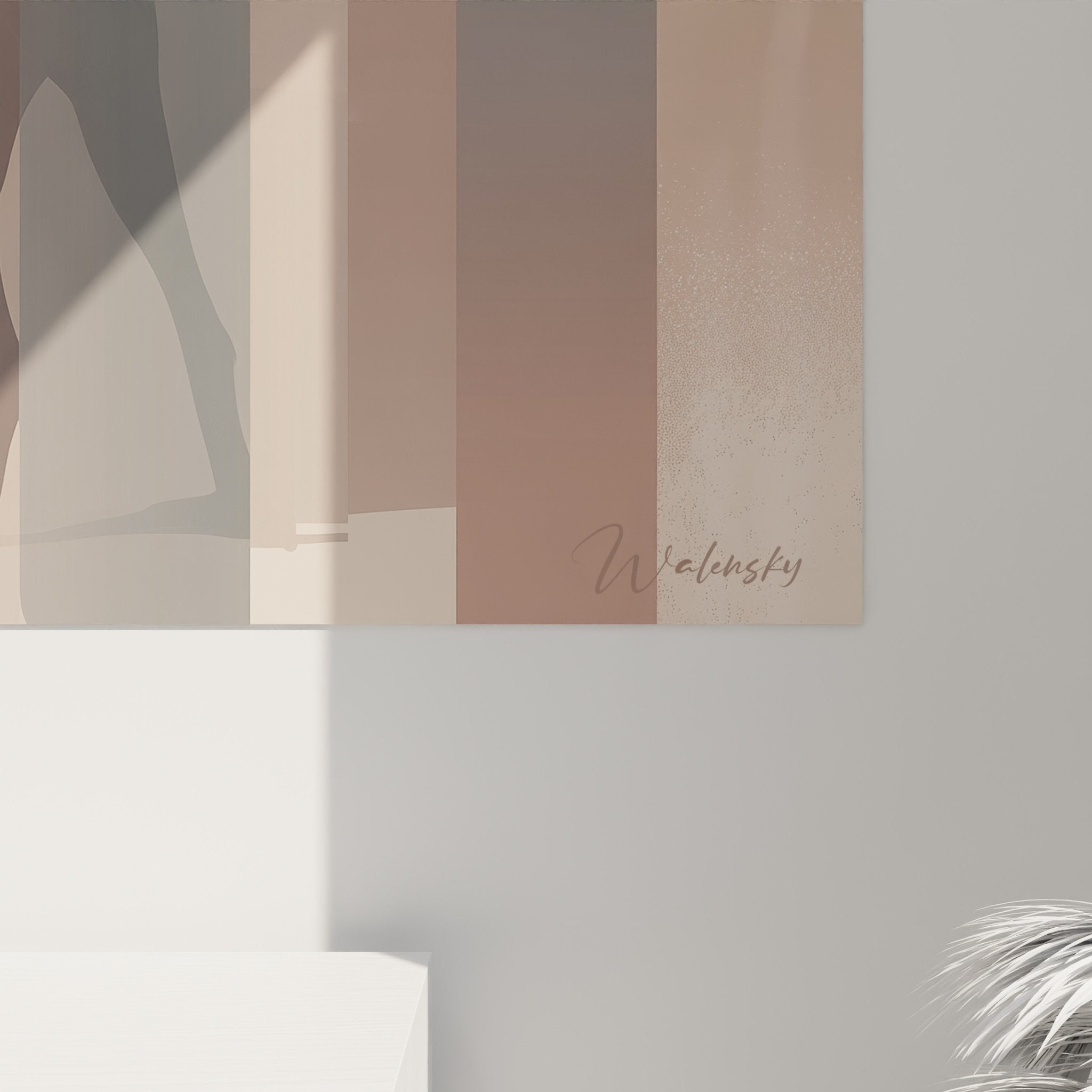 Gesamtansicht modernes Deutsche Dogge Gemälde in zeitgenössischem Interieur elegante Wanddekoration