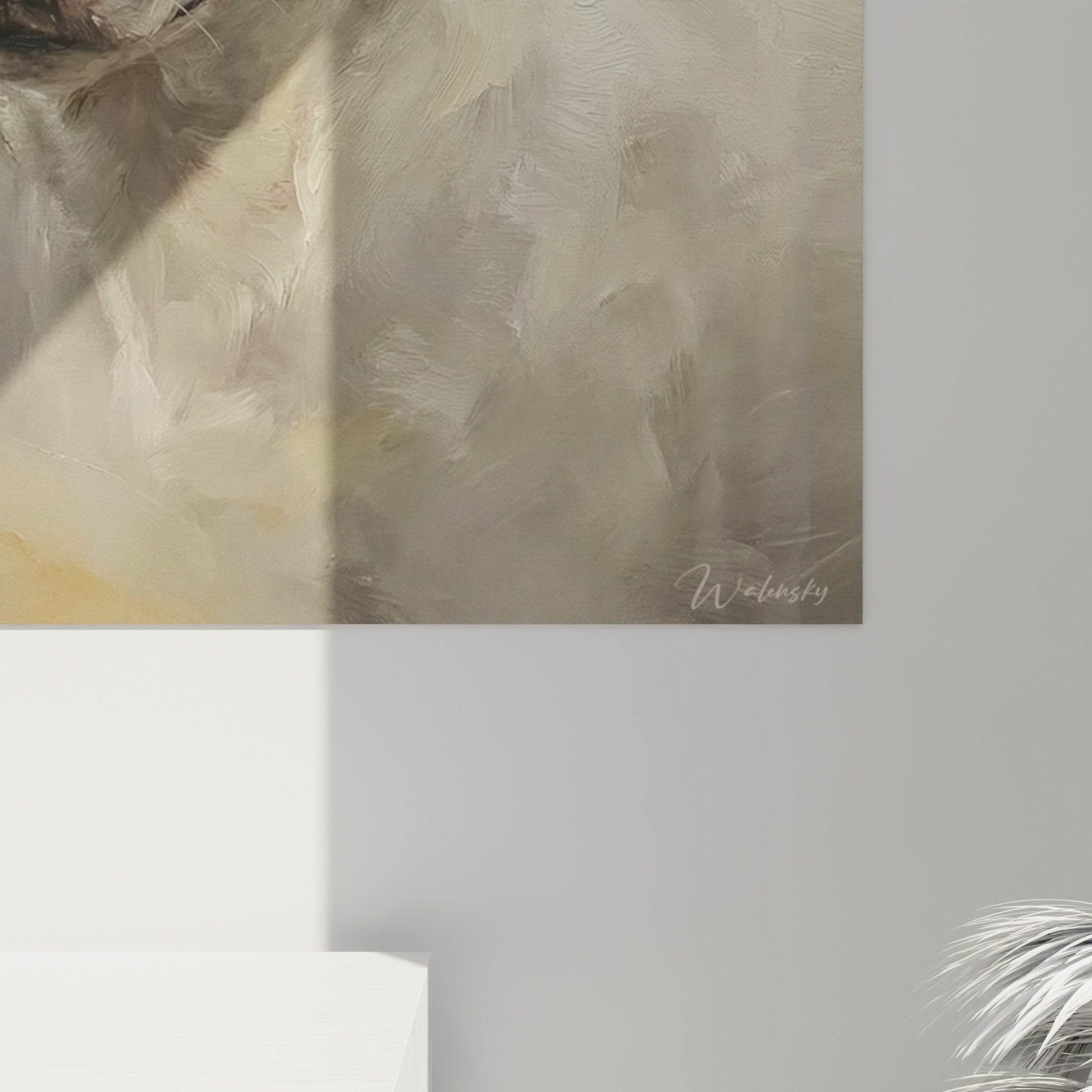 Jack Russell Terrier wall art portrait dog modern interior decoration frame