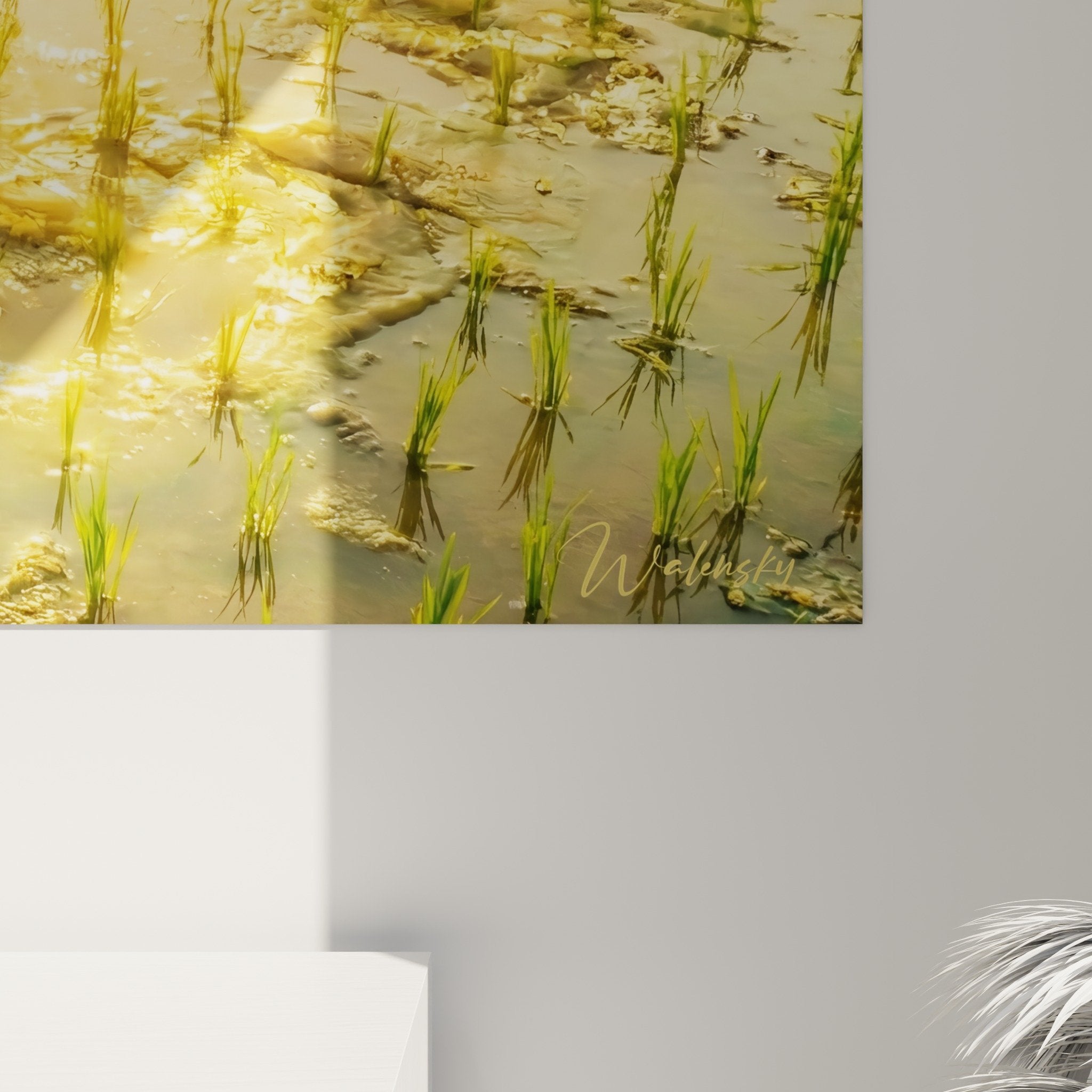 vue ensemble tableau rizieres bali salon decoration murale paysage tropical