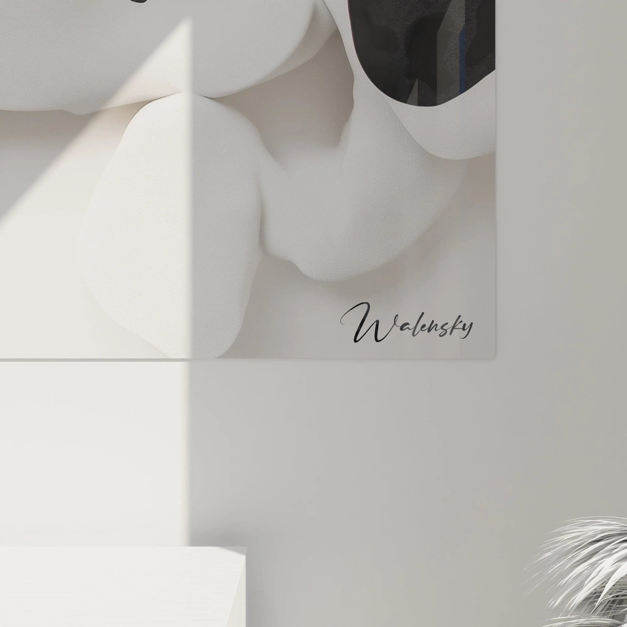 Tableau tacheté noir et blanc de Walensky, élégant pour une décoration moderne