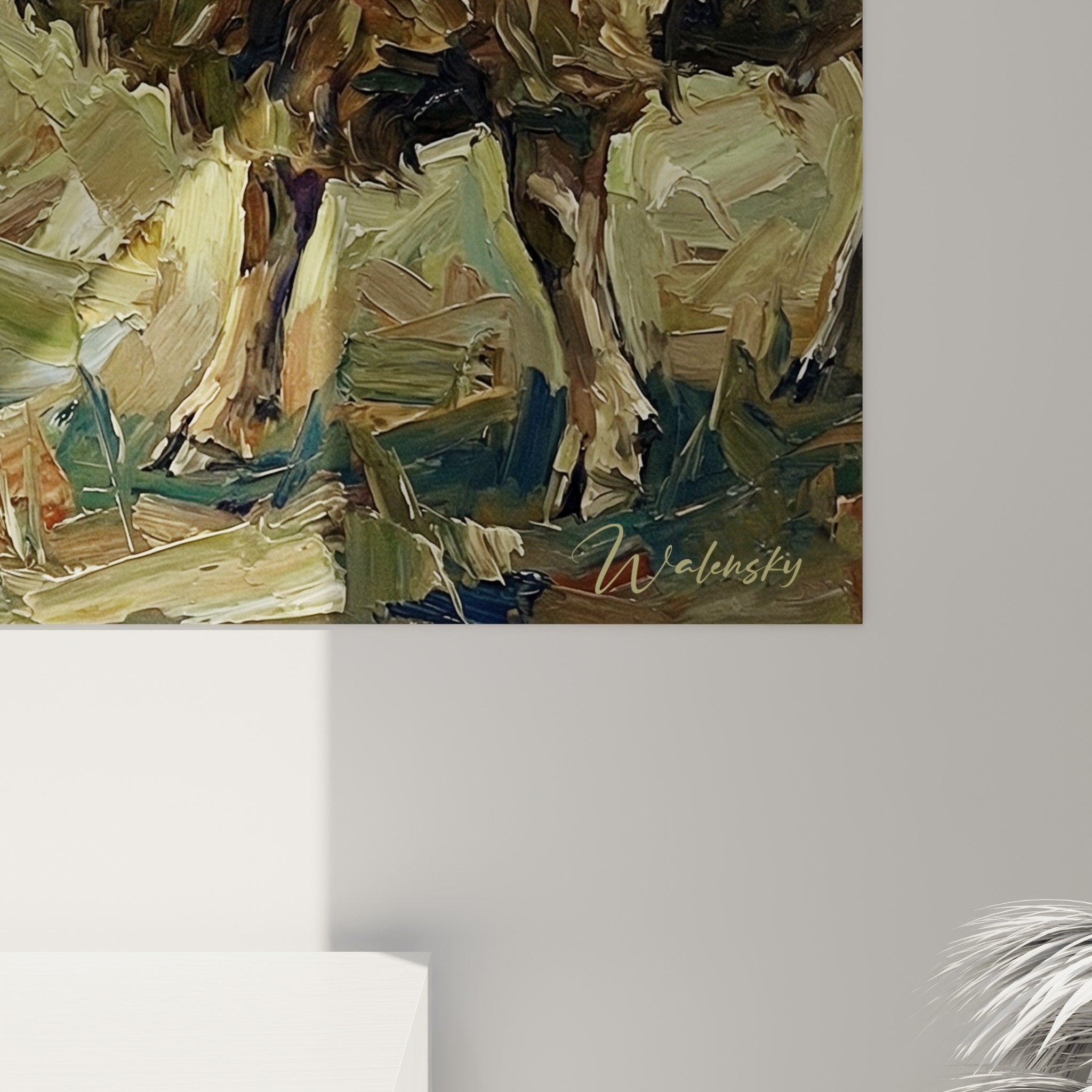 Tableau pastoral berger mouton salon decoration, perspective murale ambiance champetre authentique