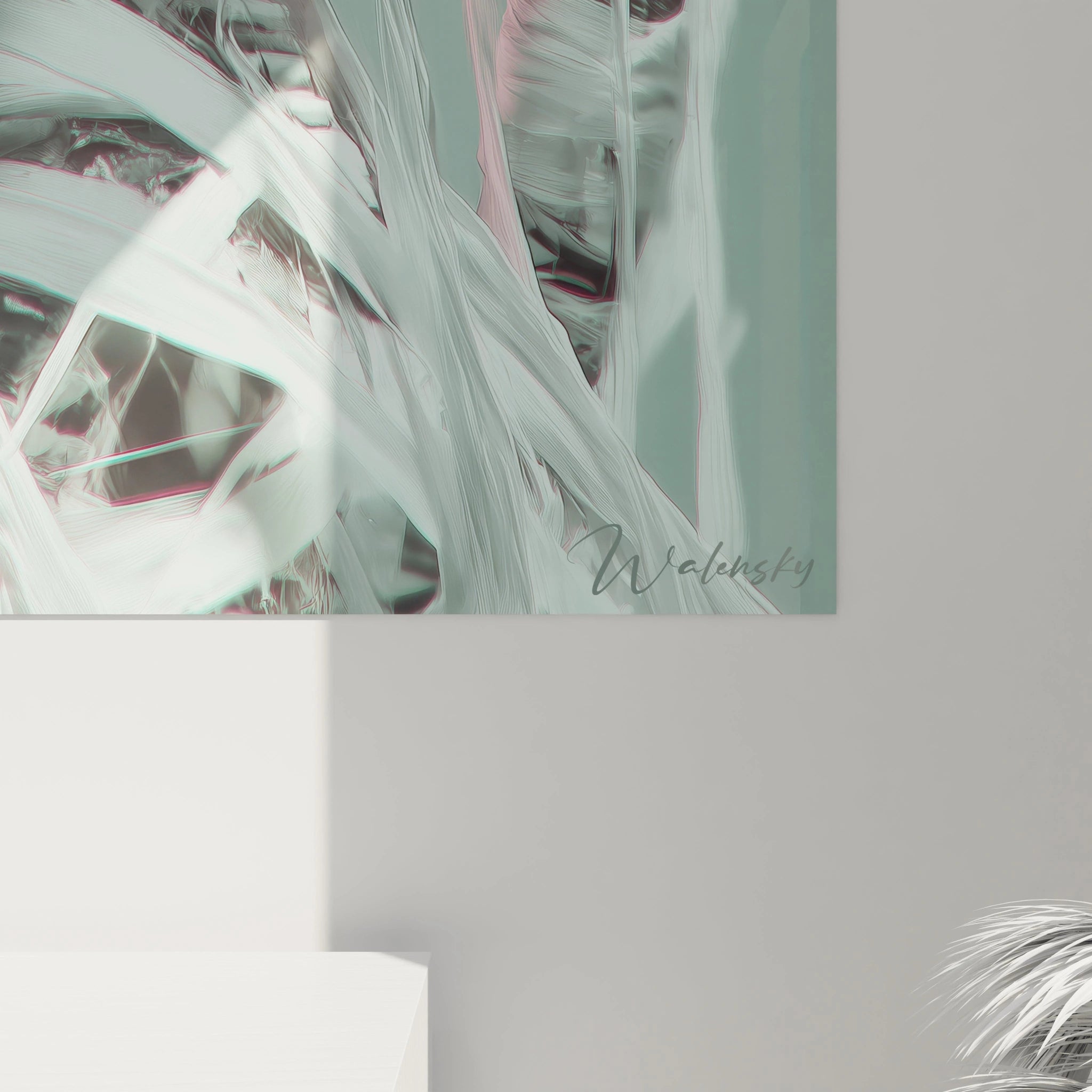 Tableau photographie artistique homme de Walensky avec des couleurs douces et designs abstraits