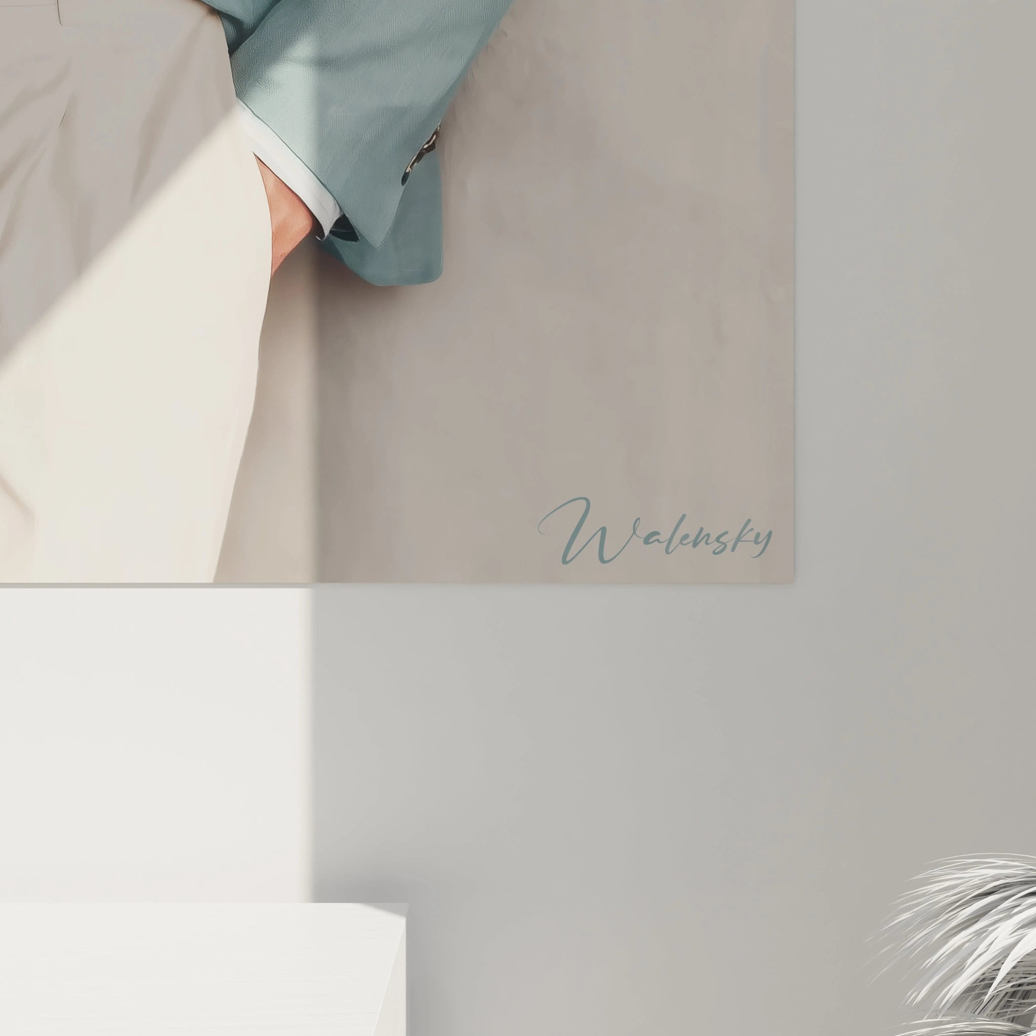 Tableau portrait homme chic de Walensky, idéal pour décorer un salon moderne