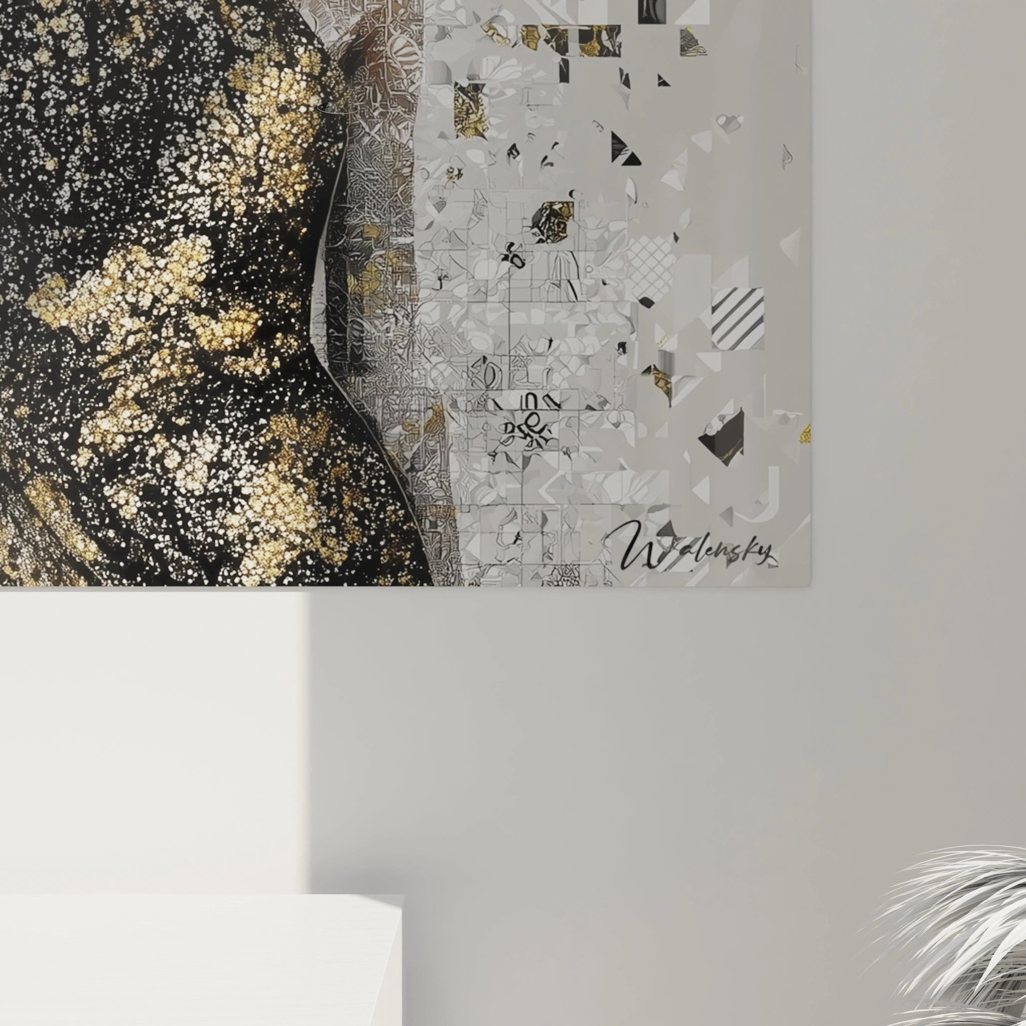 Tableau mural portrait chic haut de gamme de Walensky avec des éléments artistiques modernes