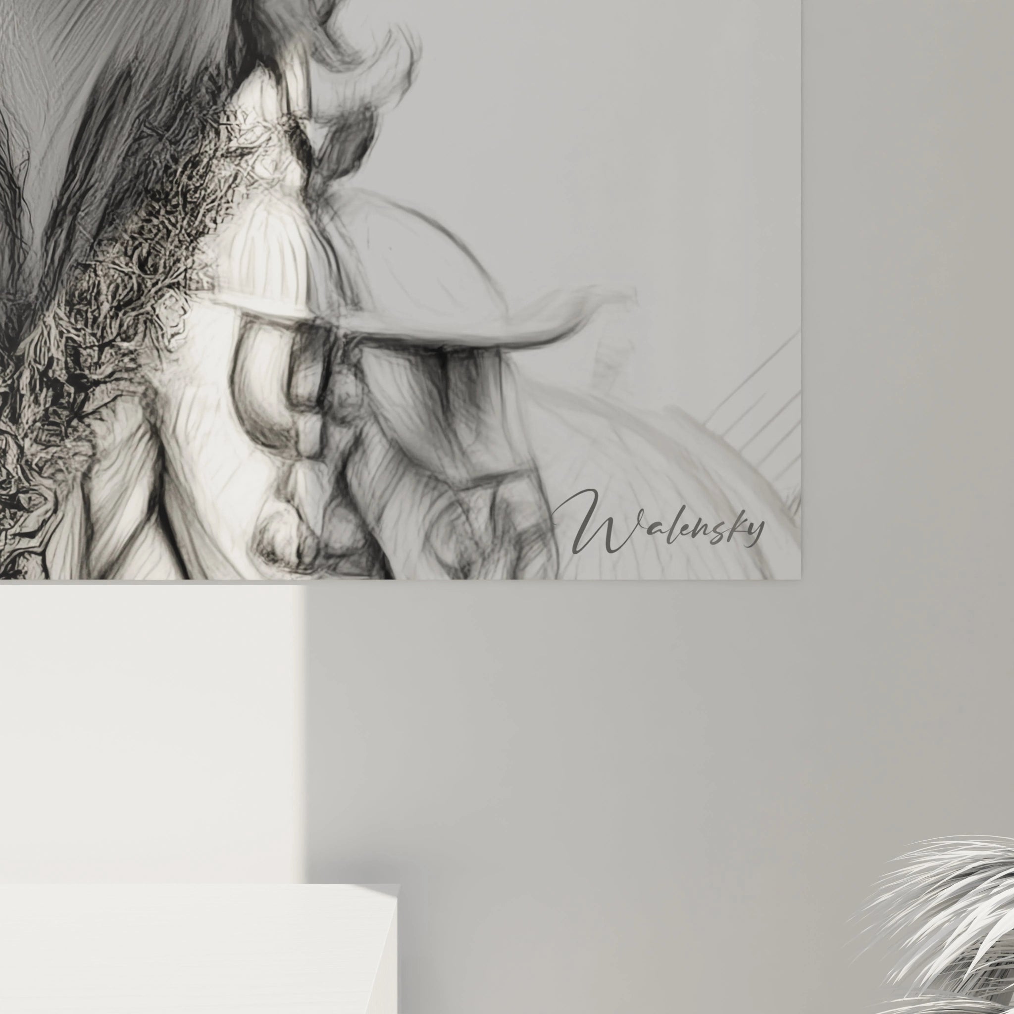 Tableau mural portrait africain décoration avec un design artistique moderne de Walensky