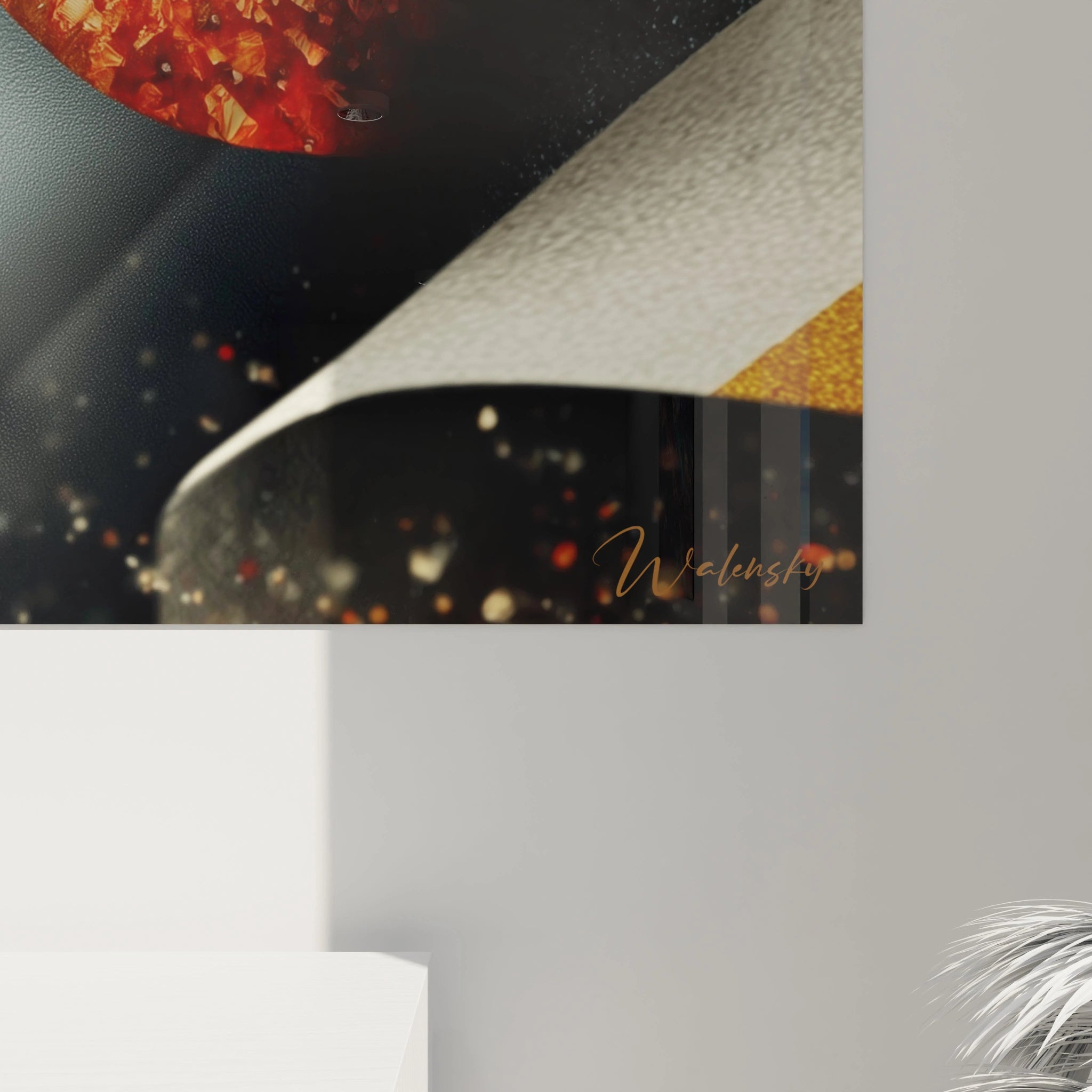 Tableau mural portrait visage africain de Walensky avec des couleurs vibrantes et un design moderne